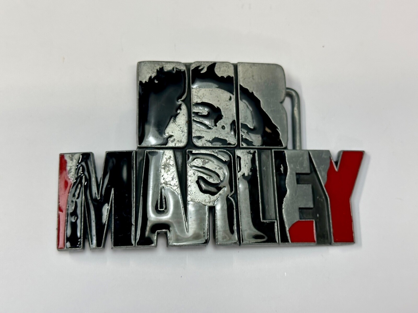 BOB MARLEY Block Letters Jamaica Reggae Beautiful Music Art Belt Buckles