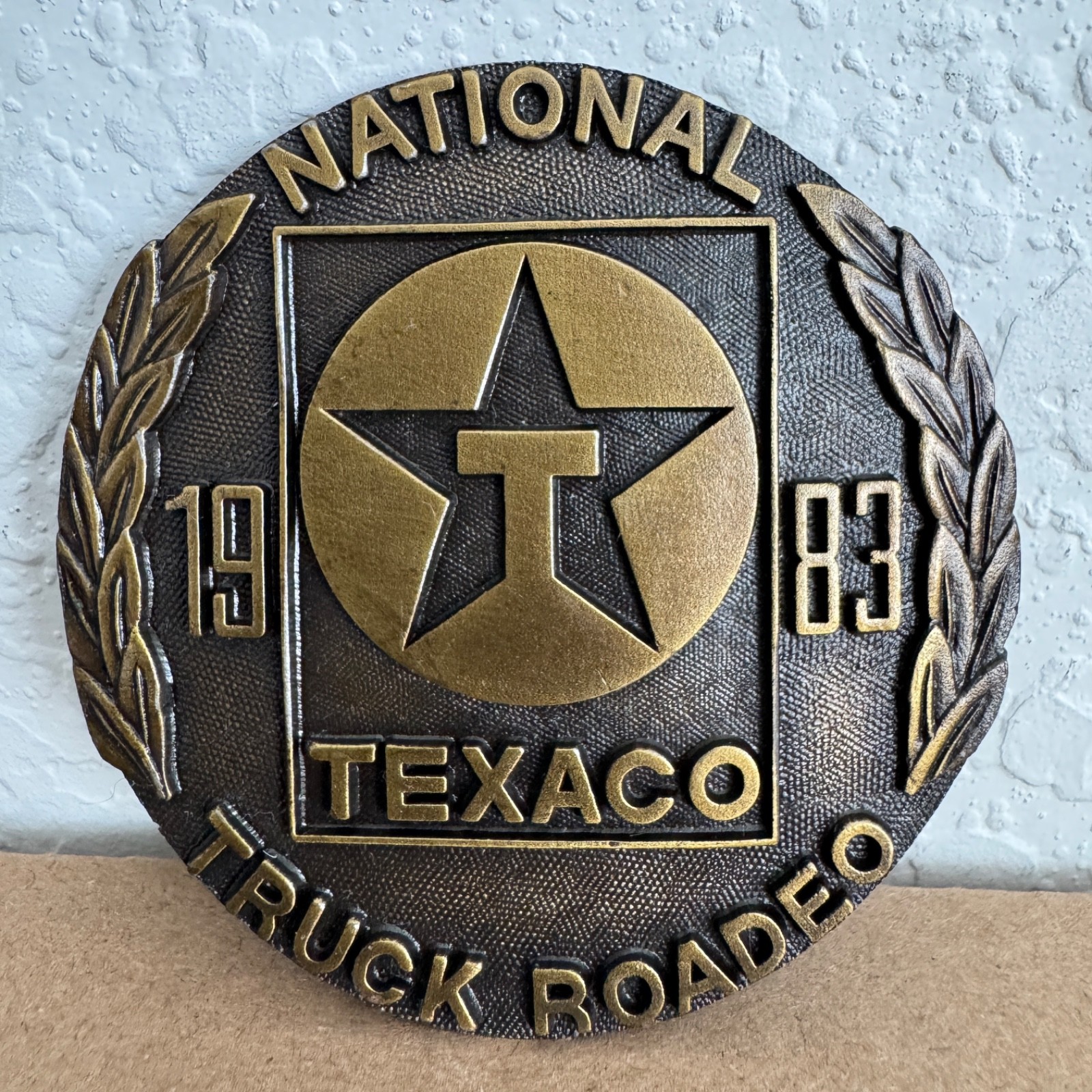 Vintage Texaco National Truck Rodeo 1983 Belt Buckle