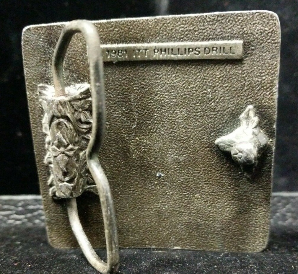 Fun Vintage 1981 ITT Phillips Drill Belt Buckle I&rsquo;m A Pronto Person Star Badge