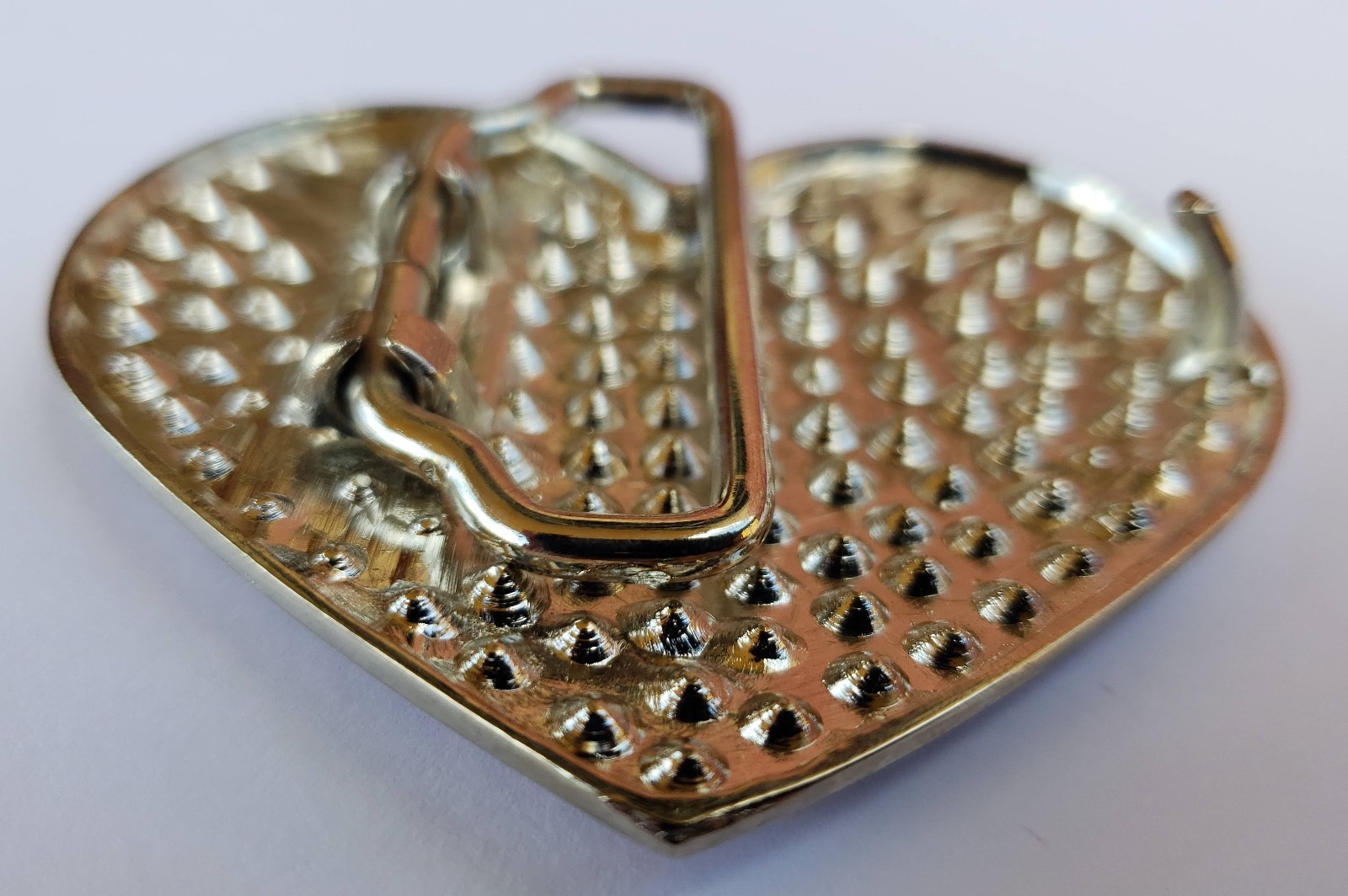 NEW WOMEN HEART RHINESTONES RED LOVE SWEET BELT BUCKLE