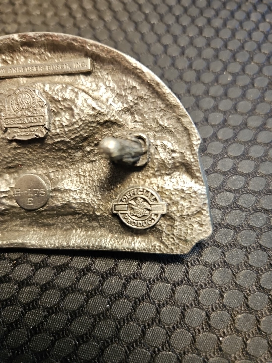 1989 Vintage Budweiser Beer Clydesdales Anhauser Collectible Belt Buckle