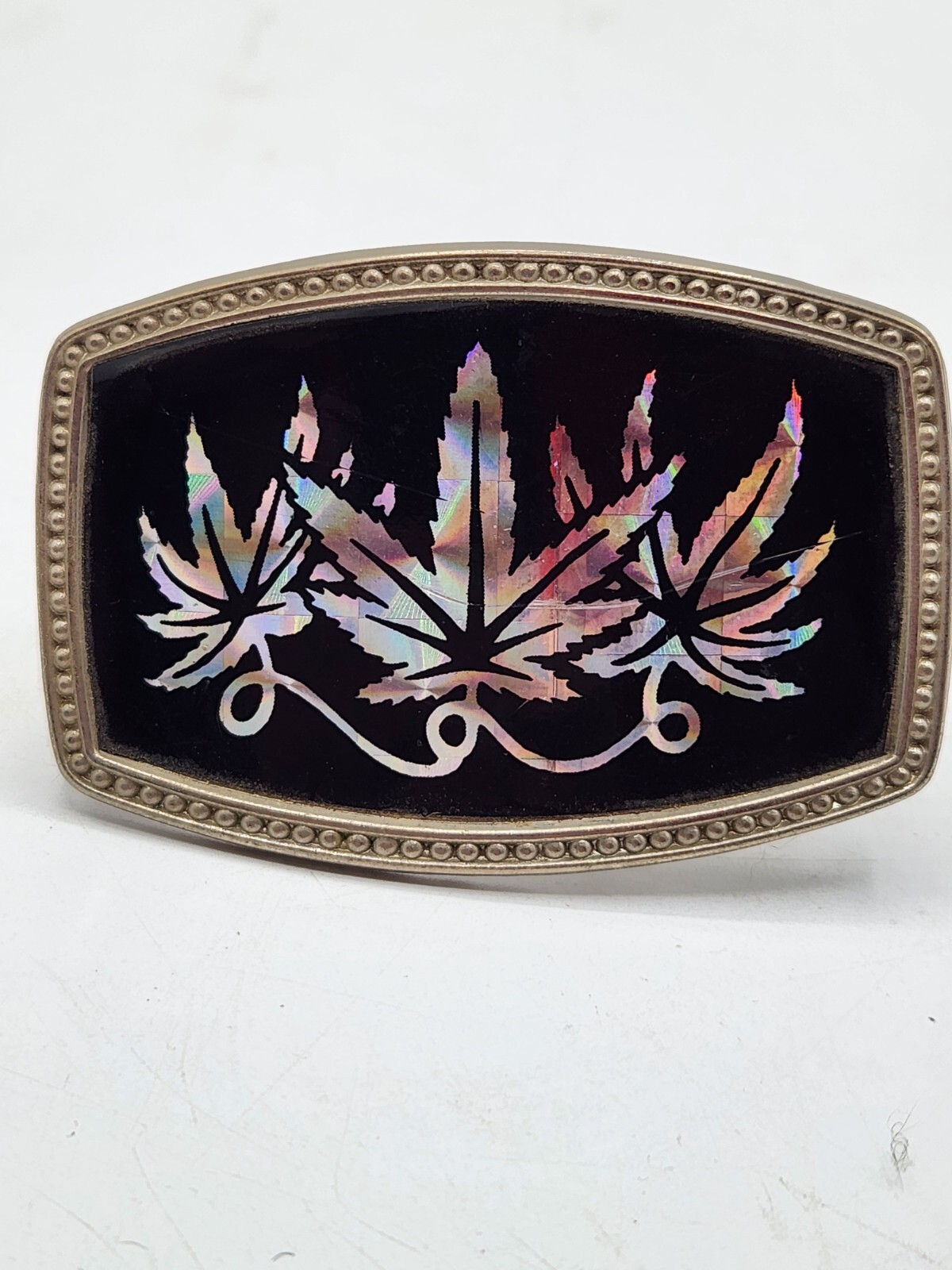 Marijuana Leaf Weed Metal Belt Buckle 681