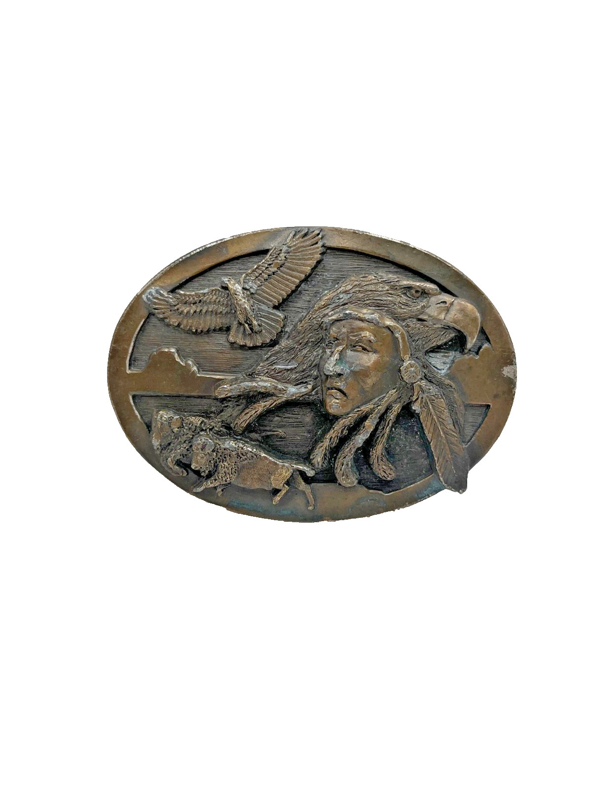 1989 Arroyo Grande Buckle Company  » Chief Free Spirit » Belt Buckle