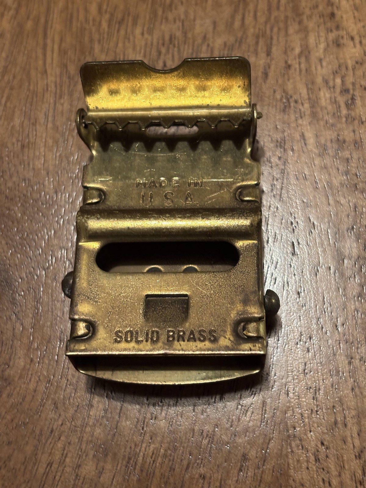 Nautical Anchor Navy Belt Buckle Mens Solid Brass Made USA Vintage Style