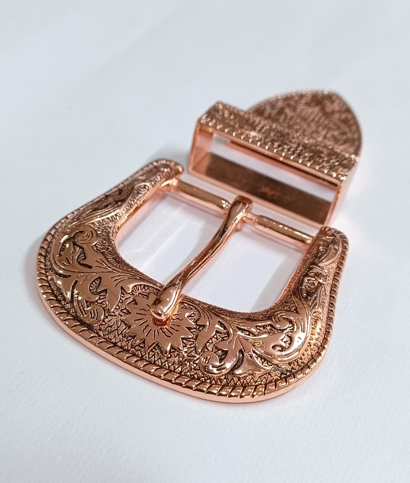 Western 3 piece buckle set brass buckle set 3 pcs Sagittarius buckle 1.5&Prime;, 38mm