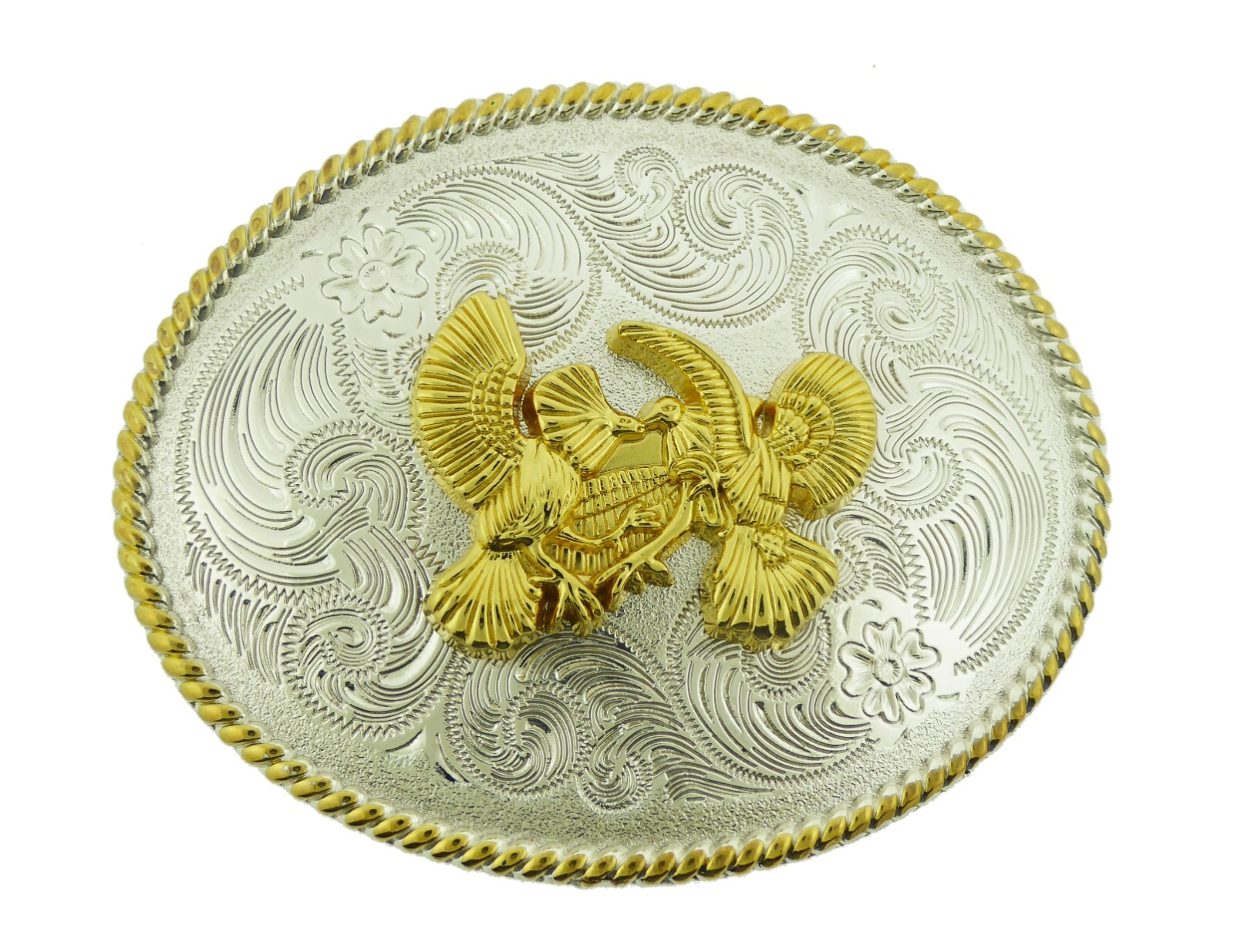 Roosters Western Cowboy Rodeo Belt Buckle Men Women Gold Silver Metal Cowgirl