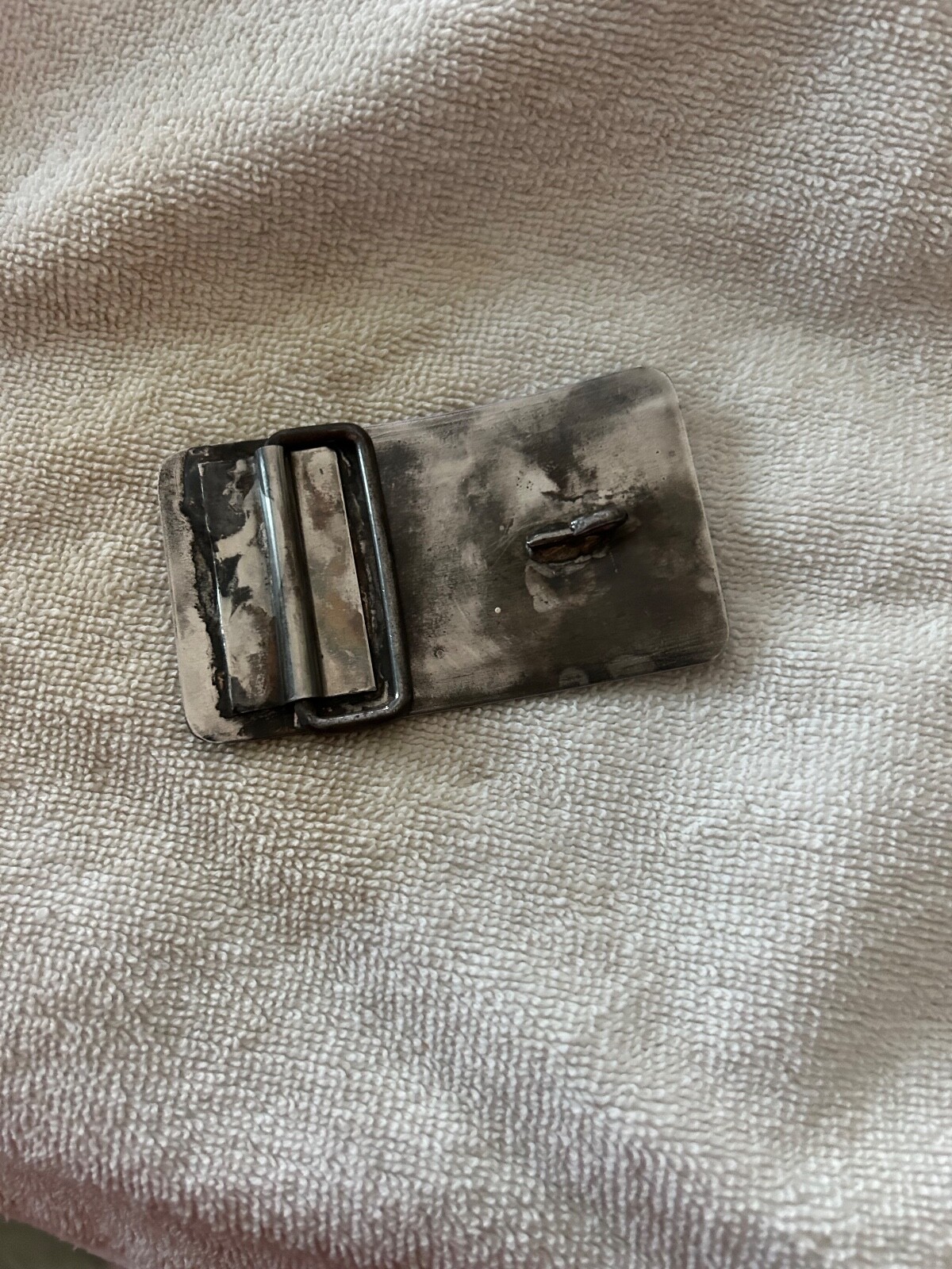 Vintage Modern Modernist Abstract Belt Buckle Brutalist