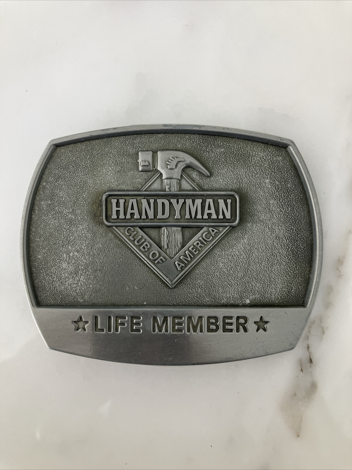 HANDYMAN CLUB OF AMERICA ✯LIFE MEMBER✯ Metal Belt Buckle for 1 ¾ » Belt w/Pouch