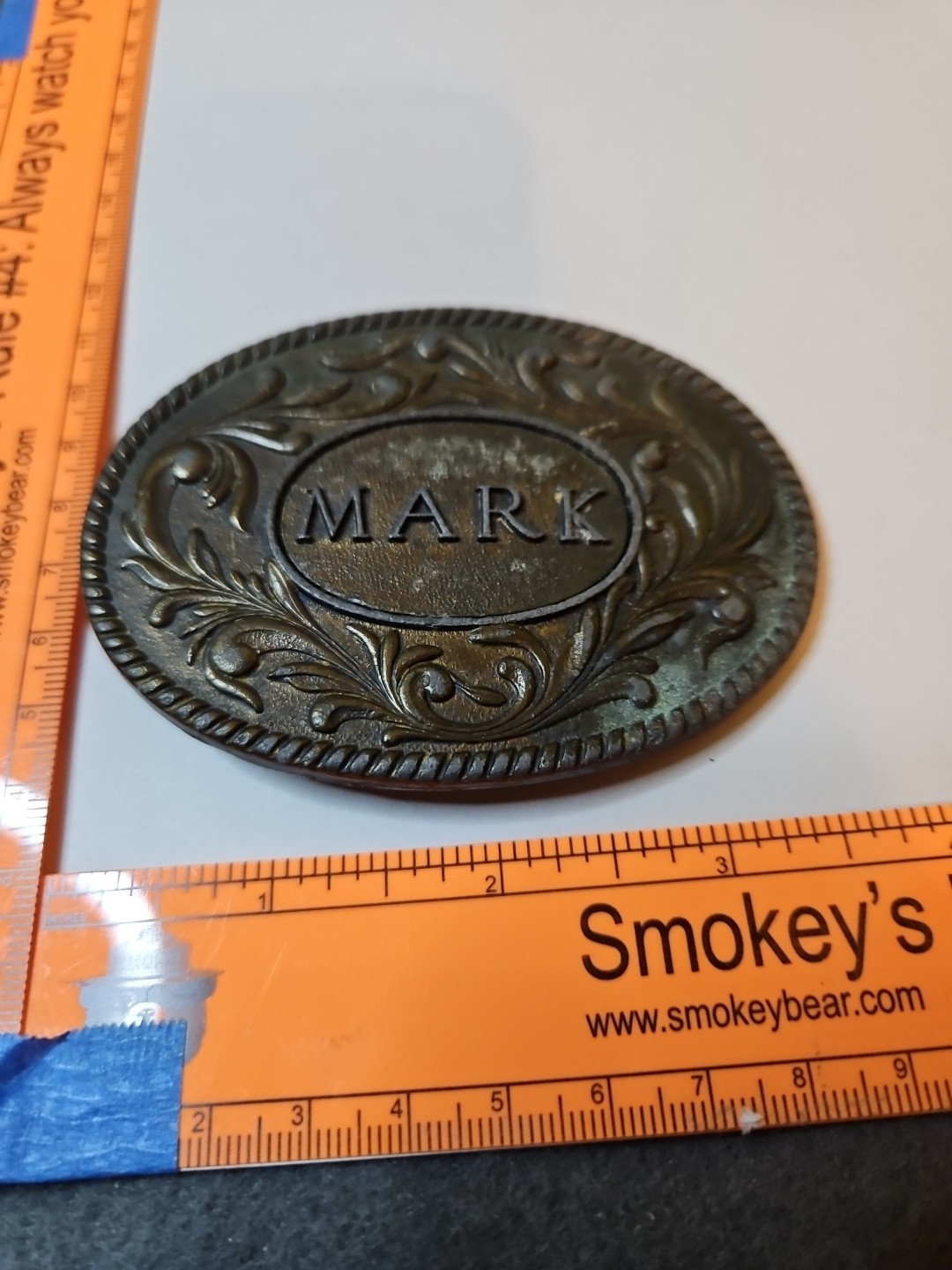 Oden Belt Buckle « Mark » Made in USA Brass Tone