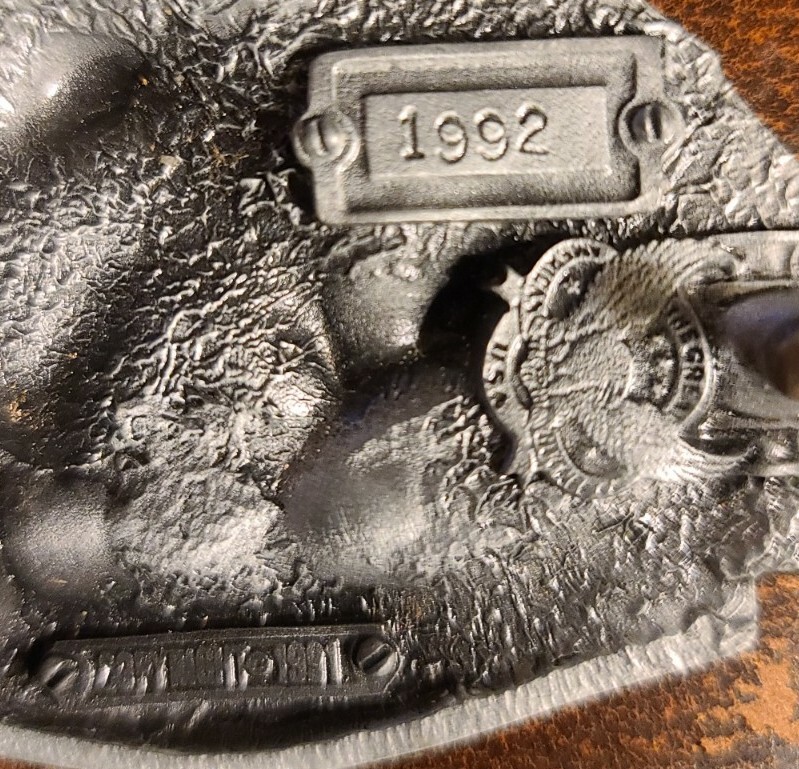 BORN TO RIDE EAGLE WINGS TALONS MOTORCYCLE PISTONS BIKER BELT BUCKLE