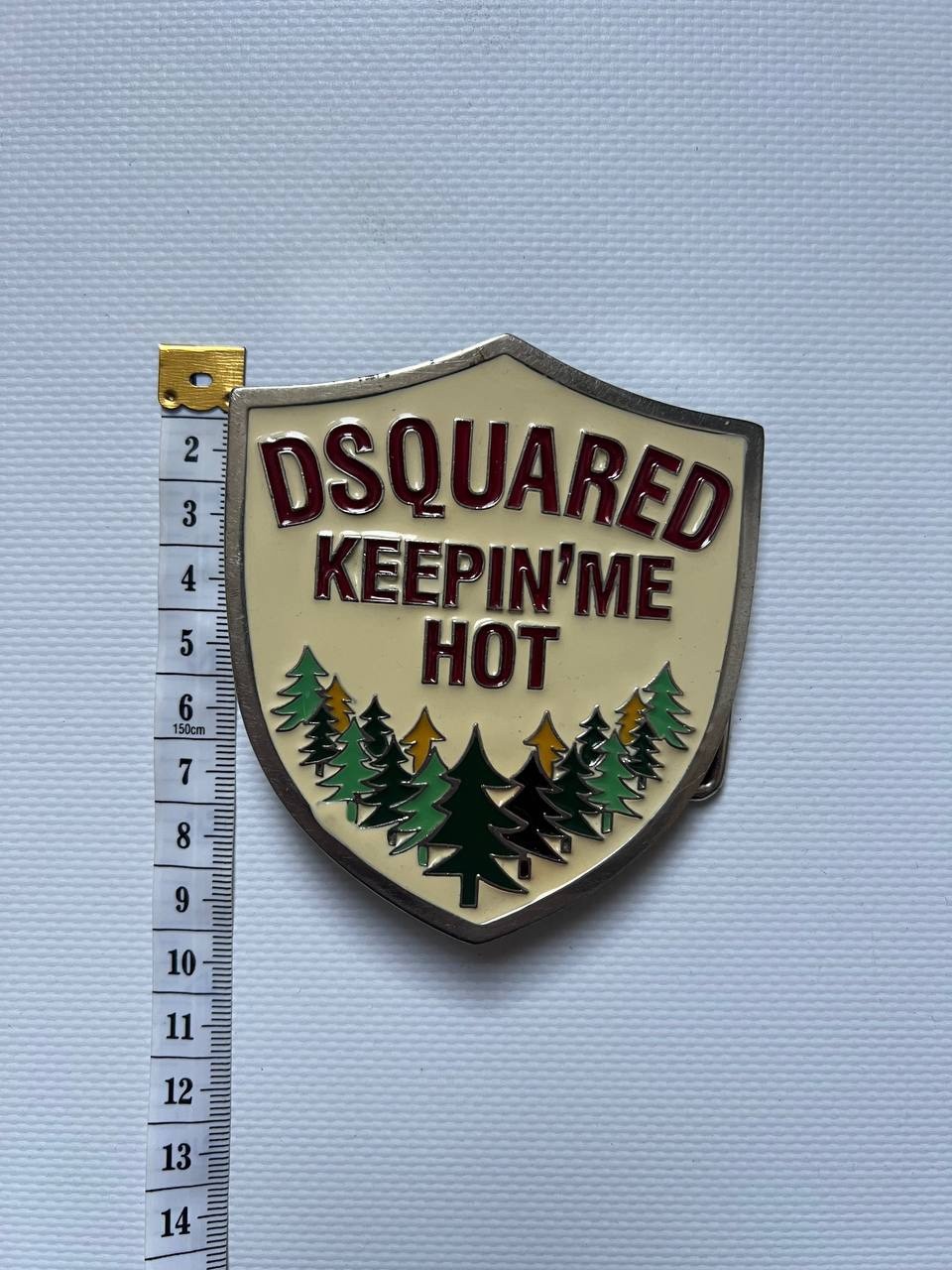 Vintage Dsquared2 big metal buckle Keeping Me Hot for Belt western Y2K