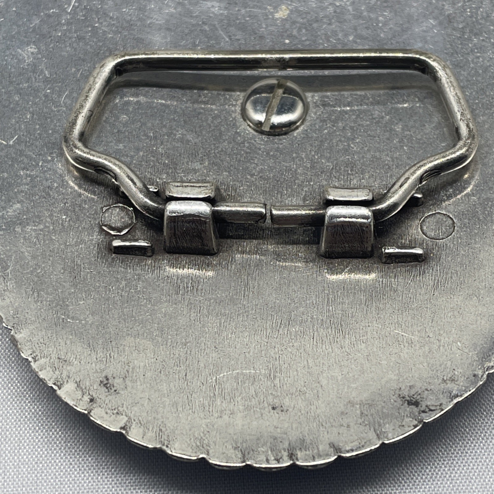 M&F Western Nocona Silver Star & Filigree Swirl Oval Belt Buckle