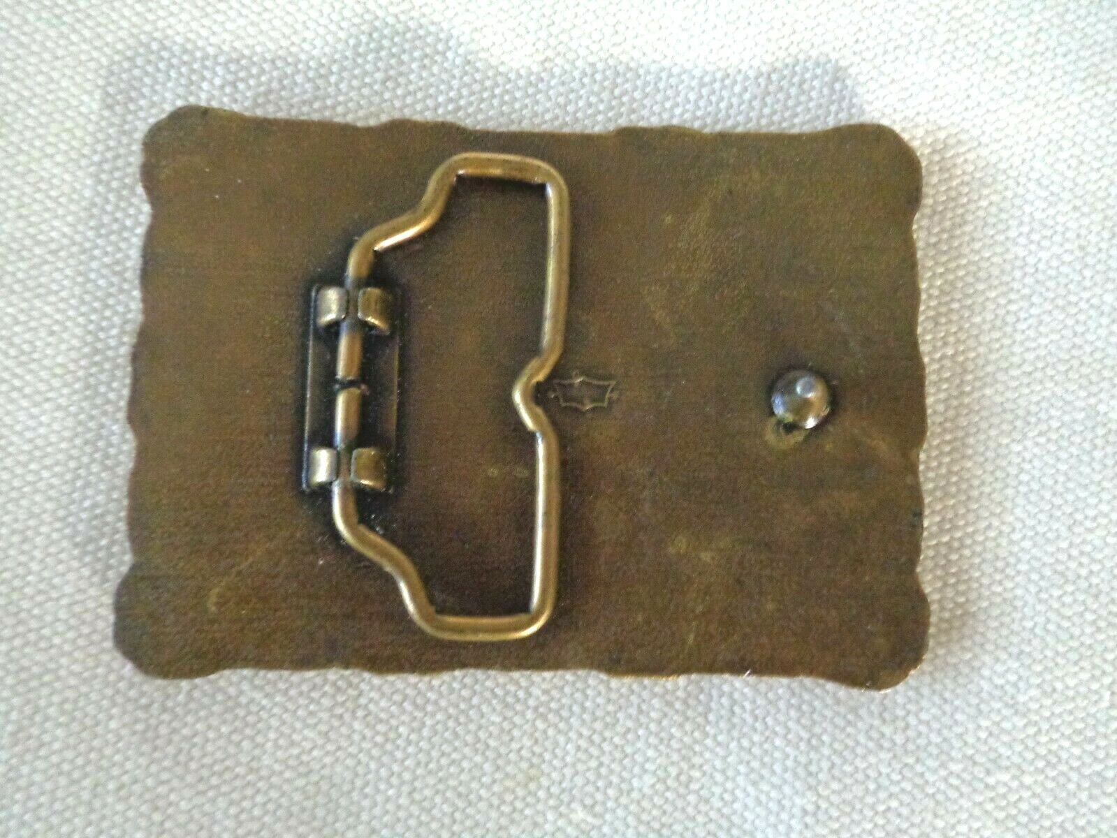 Edison Station « A » 1888 Brass Belt Buckle Transit Station Railroad Commemorative