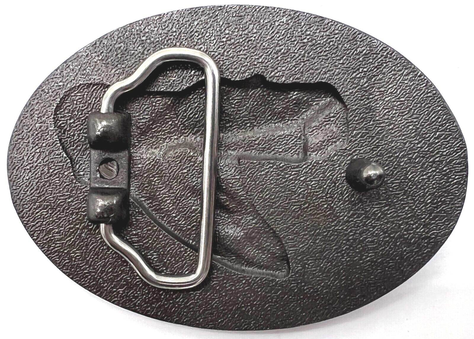Snake Cobra Black Enameled Belt Buckle New