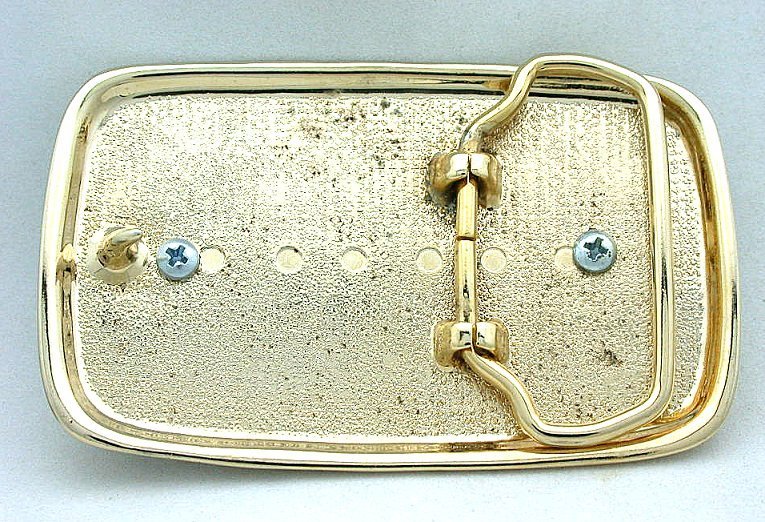 Gold Color Oval 40×30 40mm x 30mm Natural Lapis Lazuli Belt Buckle epb80