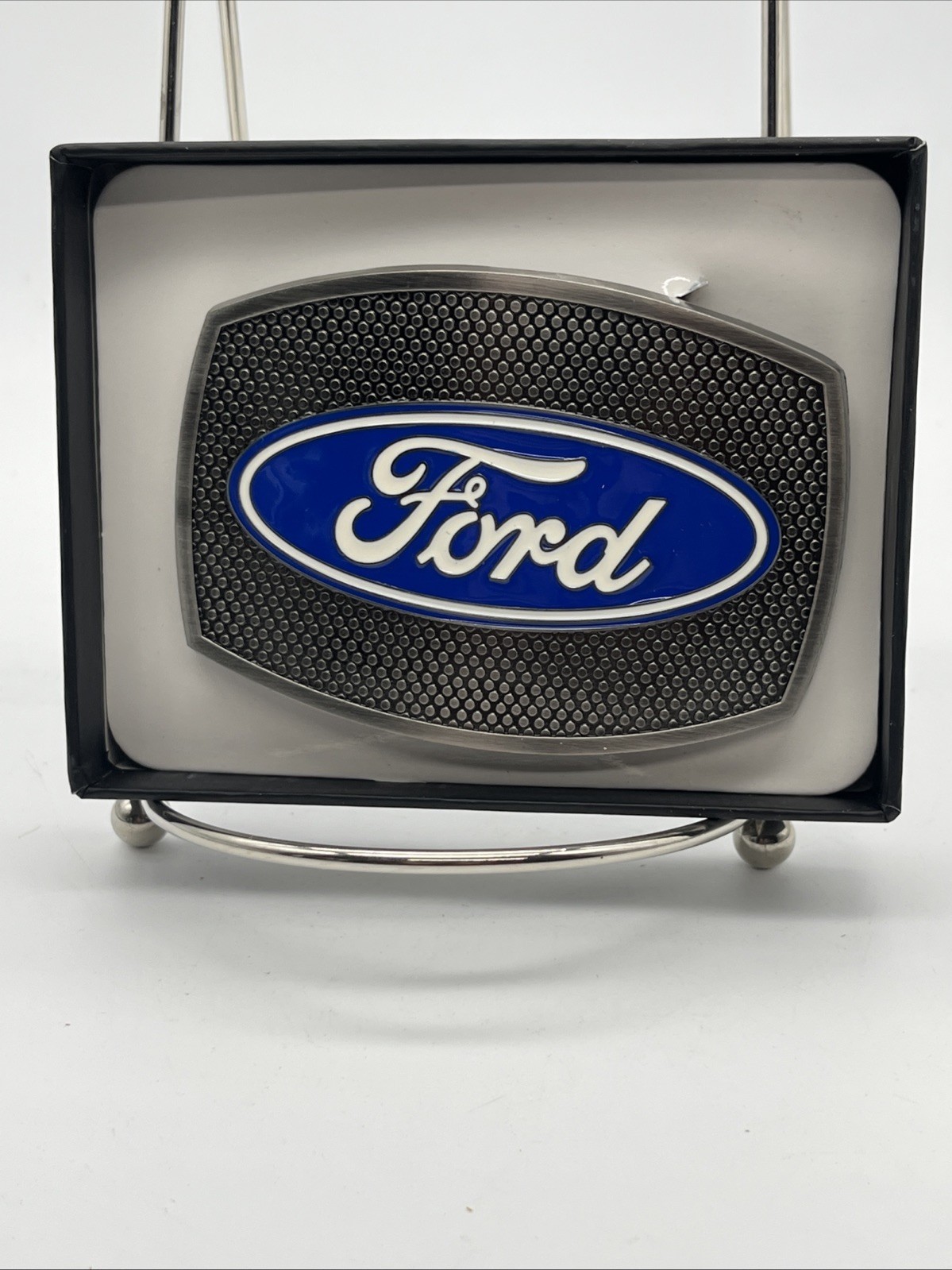 FORD OVAL GRILLE ENAMEL BELT BUCKLE OFFICIALLY LICENSED PRODUCT