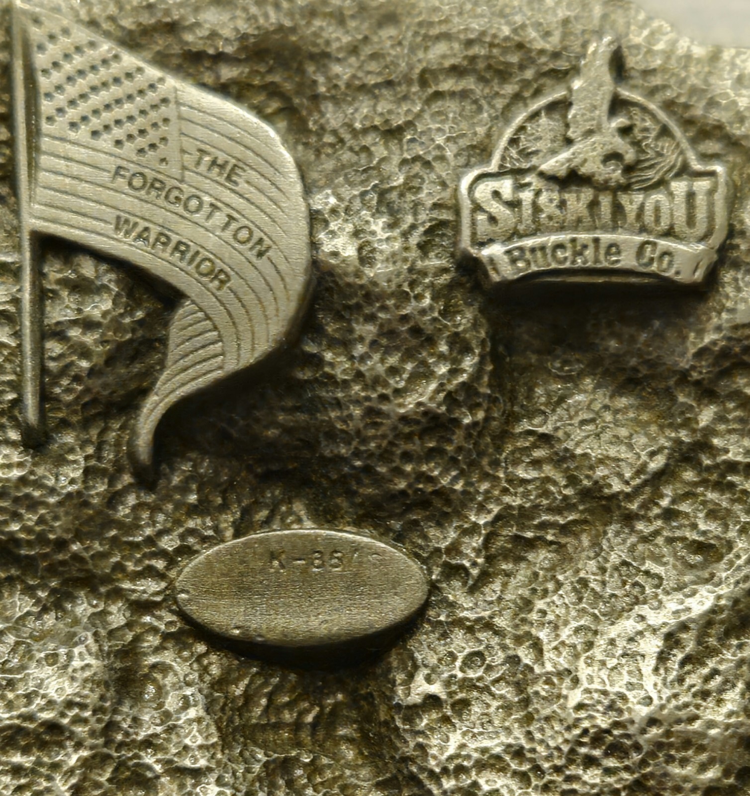 Vintage Vietnam Veteran Belt Buckle made in 1989 by Siskiyou Buckle Company