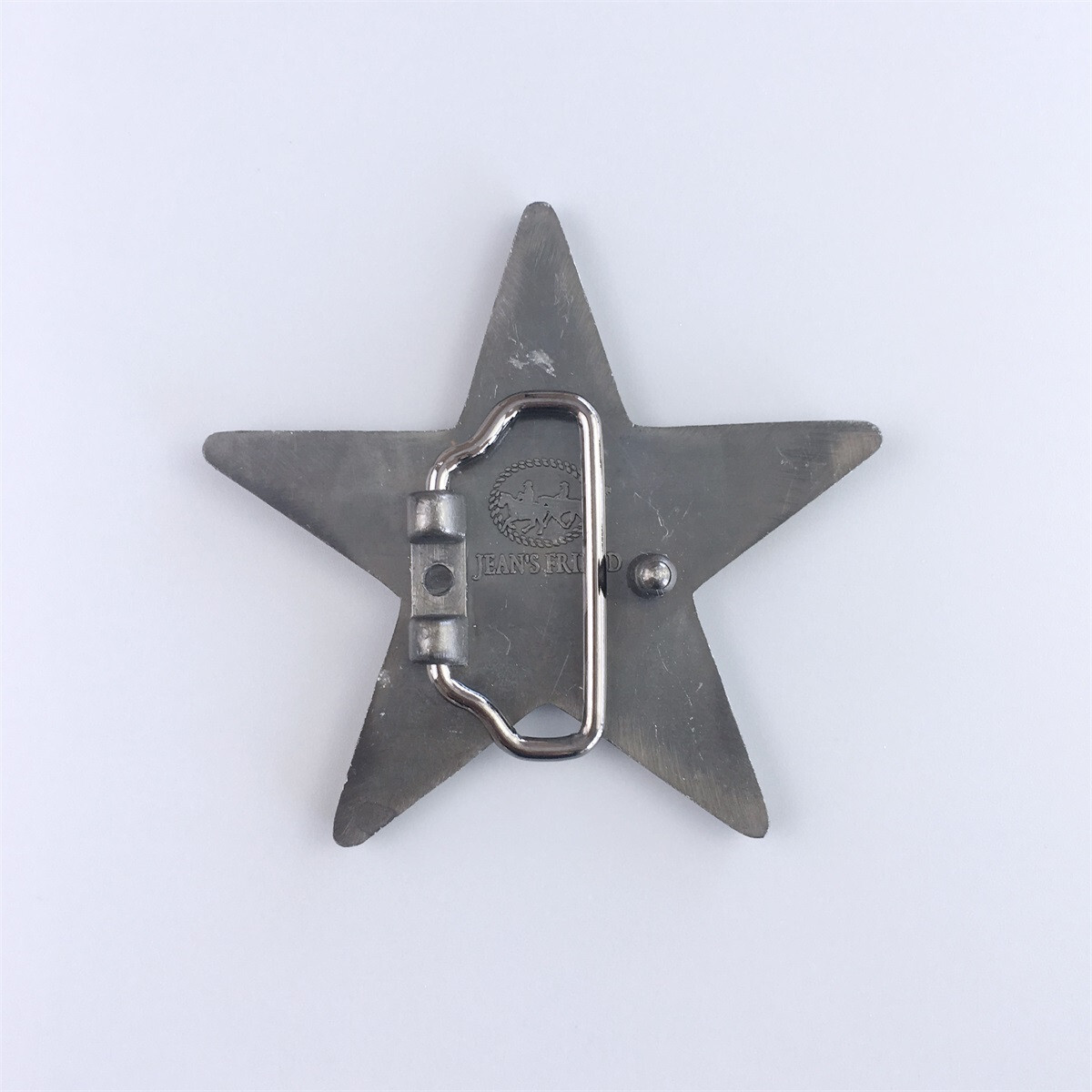 Vintage Style Black Enamel Star Belt Buckle Boucle de ceinture