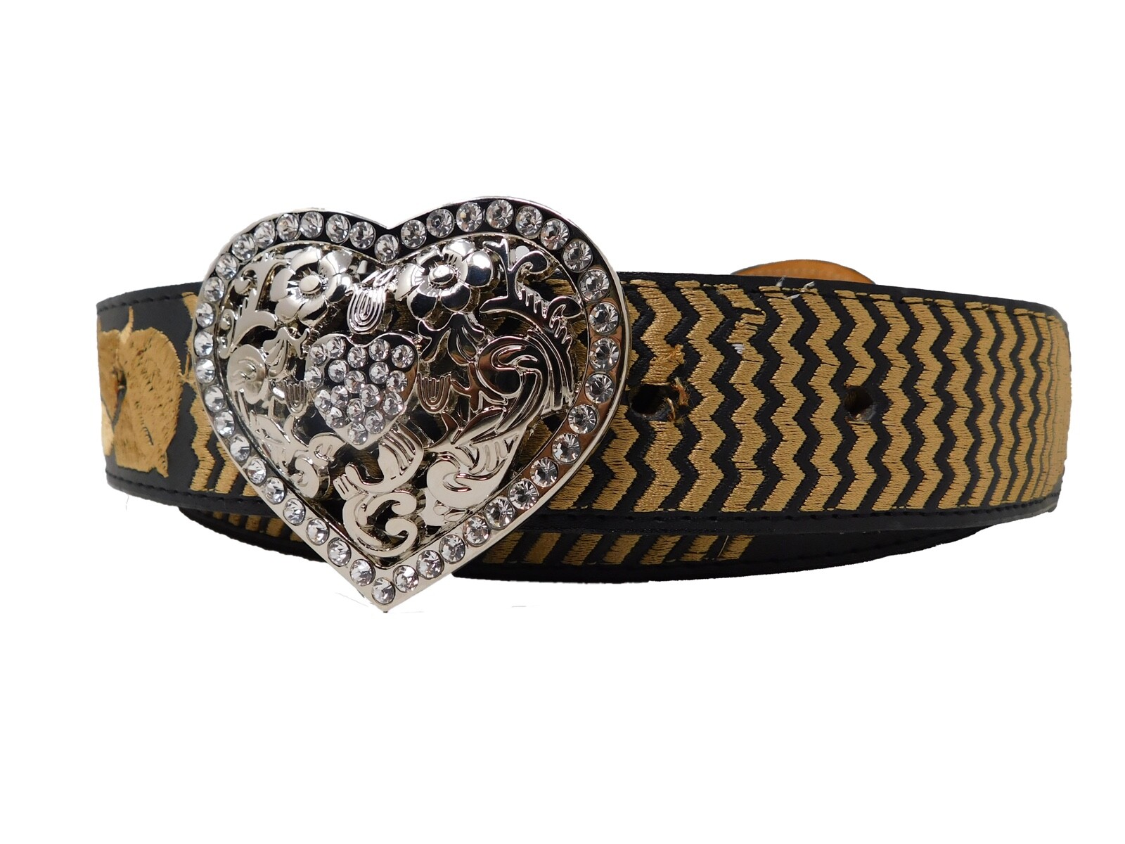 Belt Buckle Dimond sliver heart Sliver,Metal