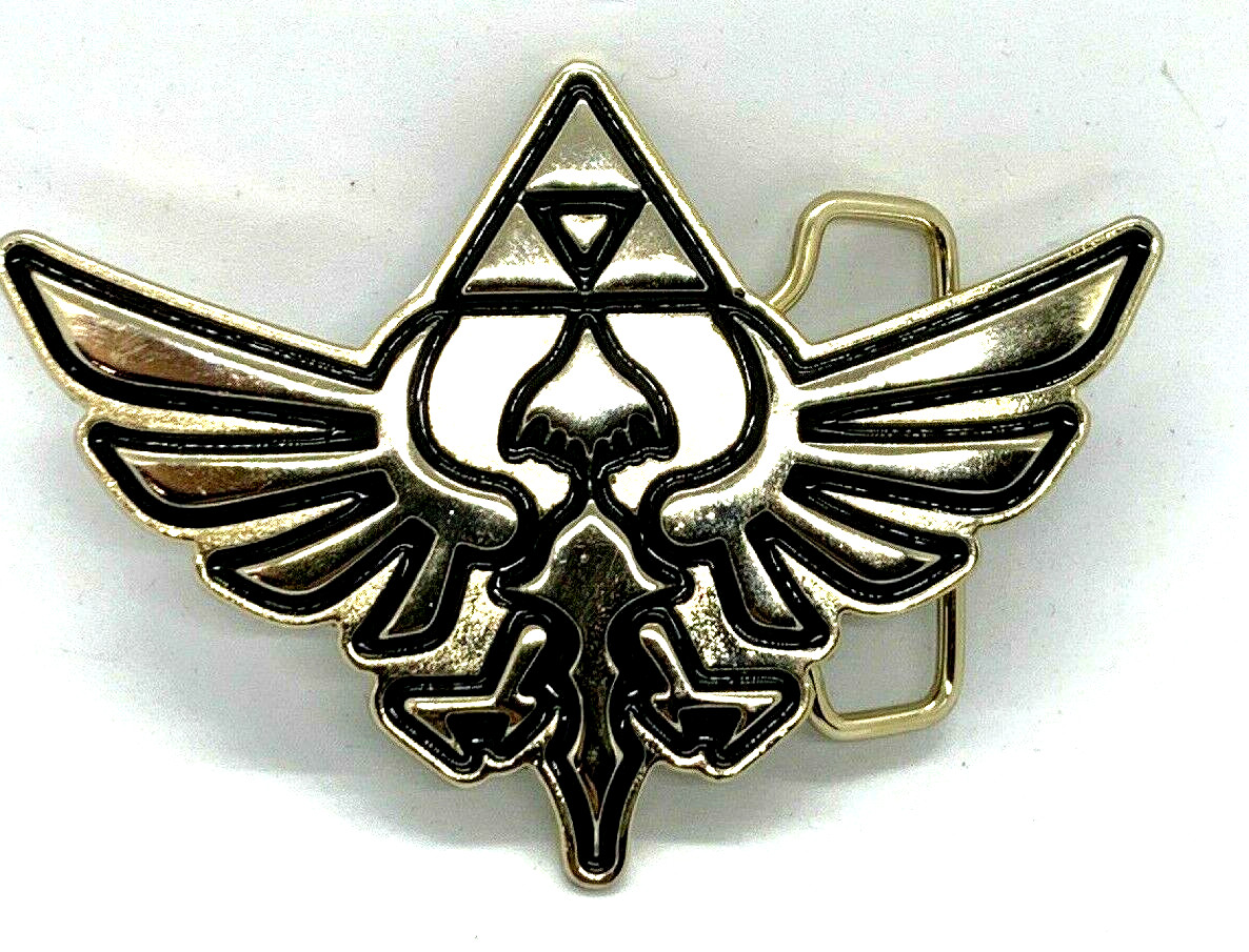 Legend of Zelda Belt Buckle Crimson Loftwing Link Hylian Triforce Crest Nintendo