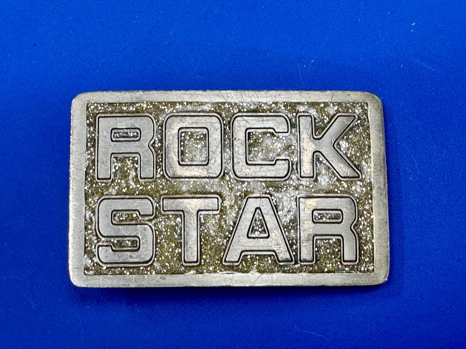 Rock Star 2001 Great American Products Statement Novelty Vintage Belt Buckle