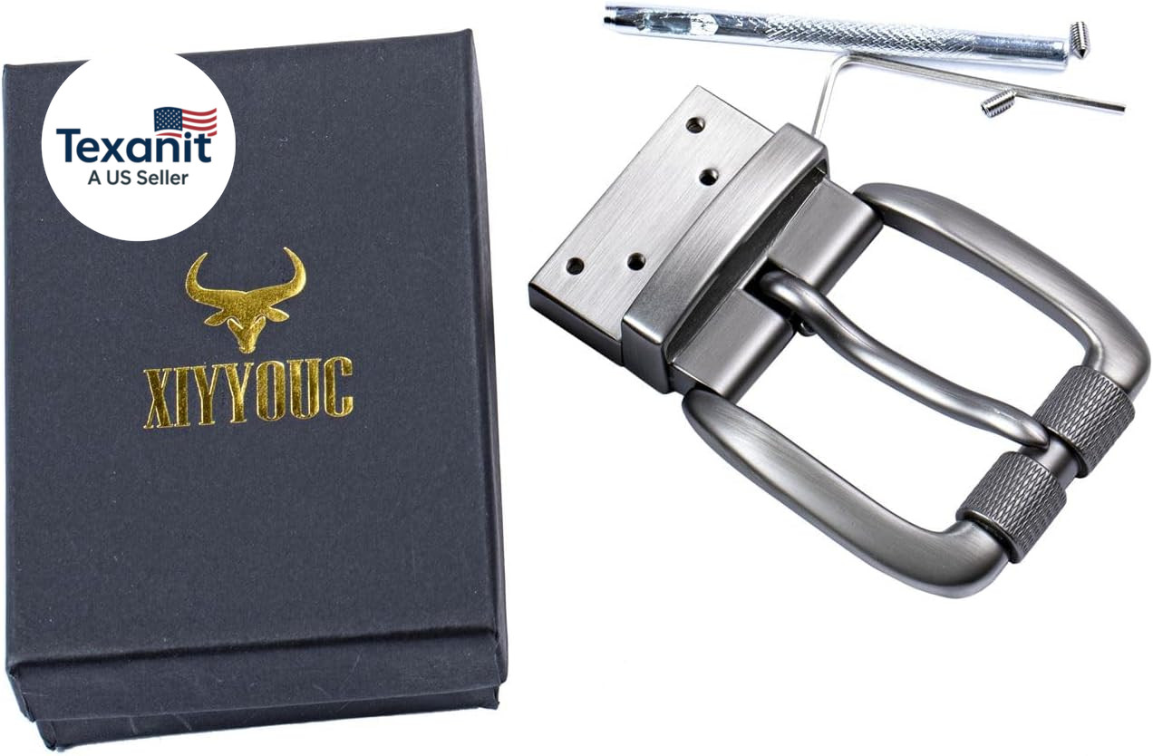 1.5&Prime;(40Mm) Belt Buckle Men&rsquo;S Reversible Replacement Single Prong Buckle Roller C
