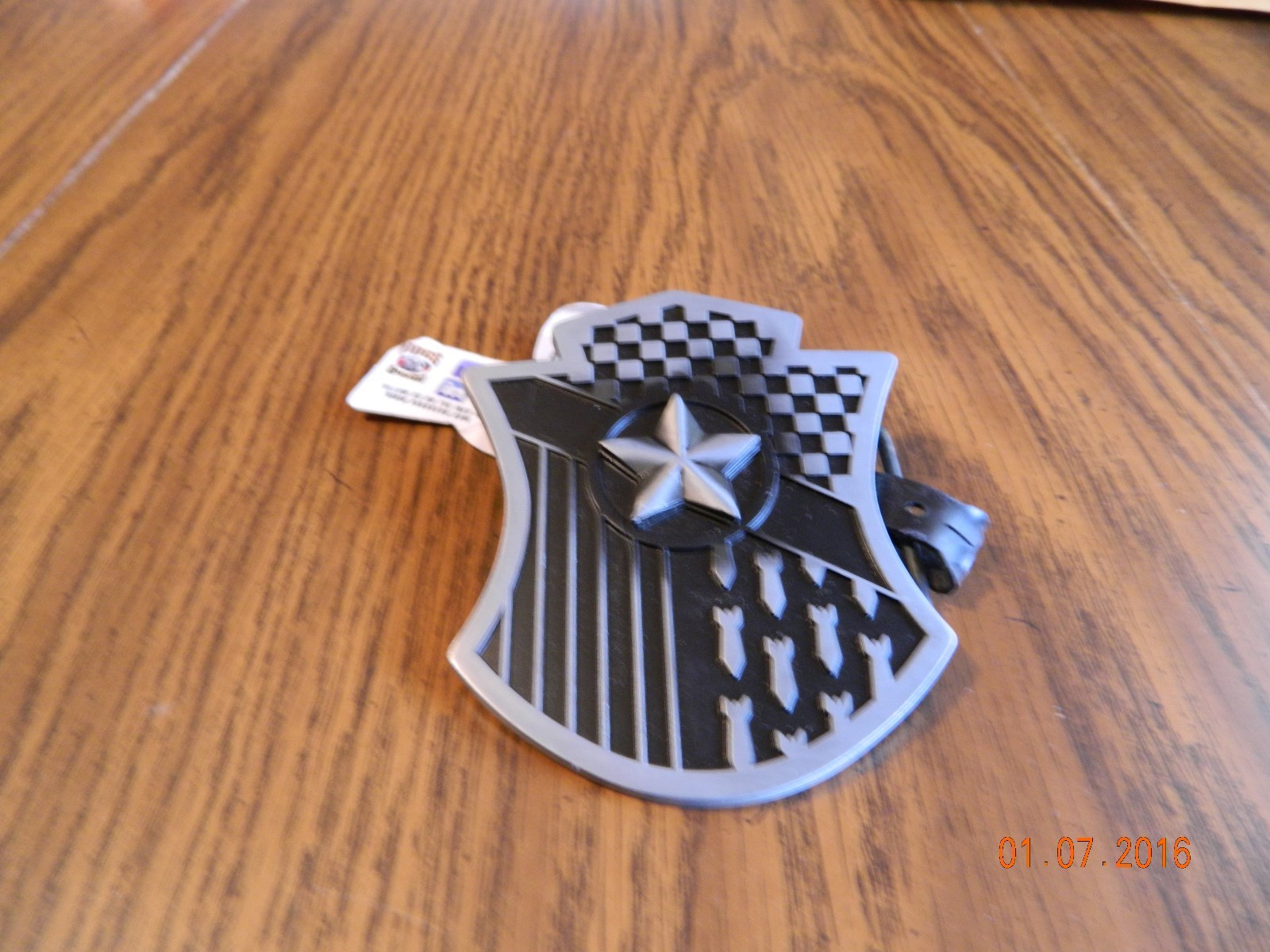NWT-Solid Metal NAUTICAL STAR CREST and SHIELD METAL BELT BUCKLE by PUGS GEAR