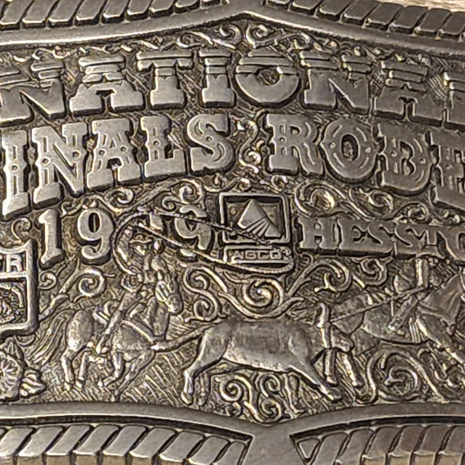 Choice Hesston Belt Buckle – Miniature Collection Buckle – National Finals Rodeo