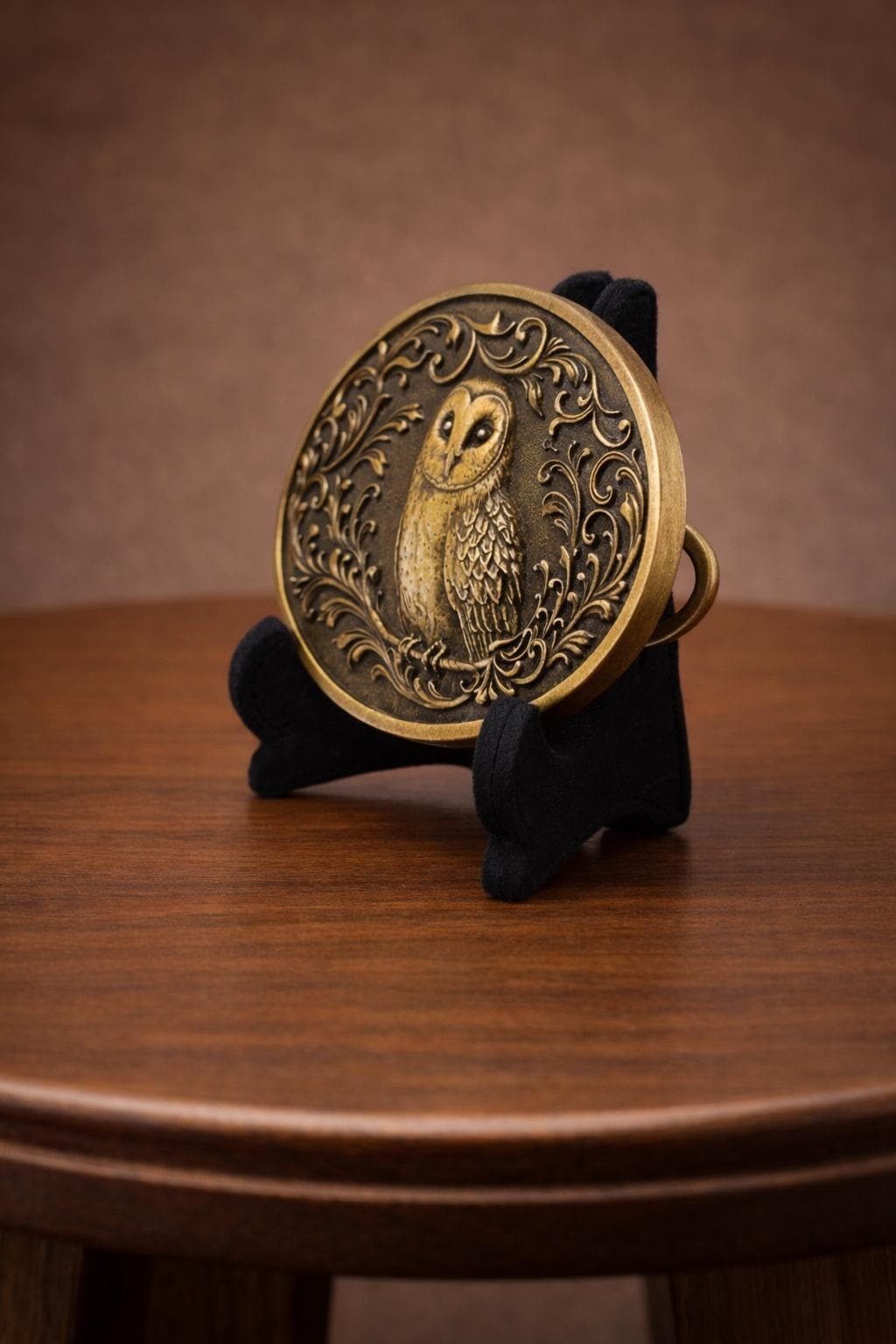 Owl Belt Buckle Western Style Bird Lover Barn Owl Cowboy Fashion Accessory