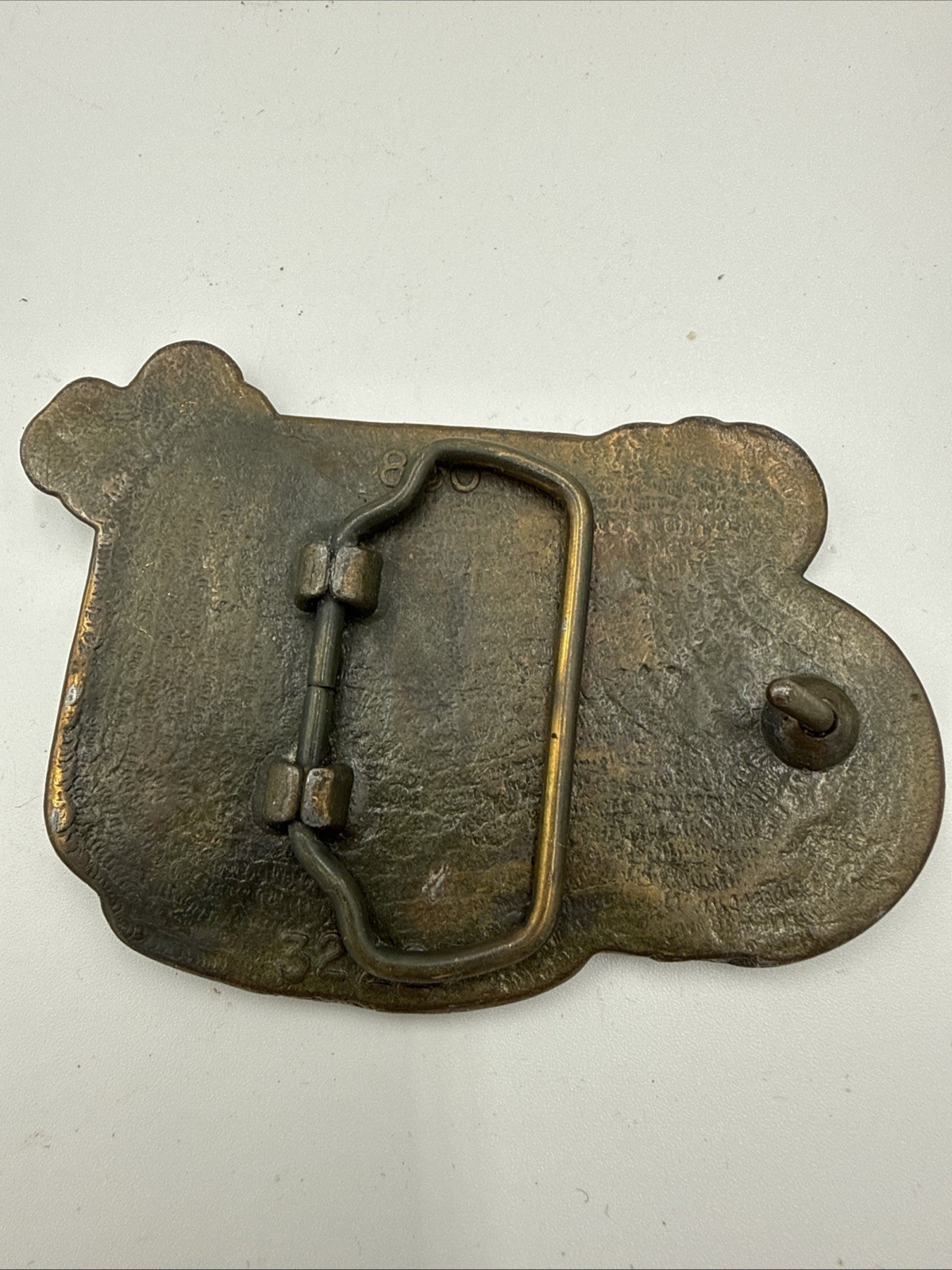 Vintage Bluegrass Music Fiddle Banjo Guitar Brass Western Belt Buckle