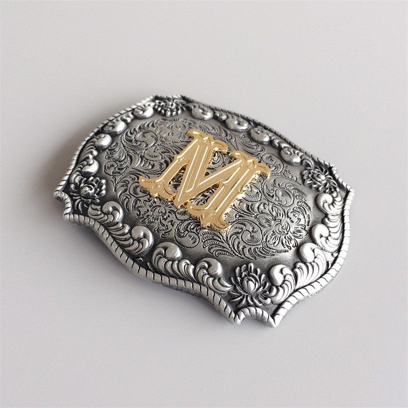Western Initial Letter M Belt Buckle Gurtelschnalle also Stock in US