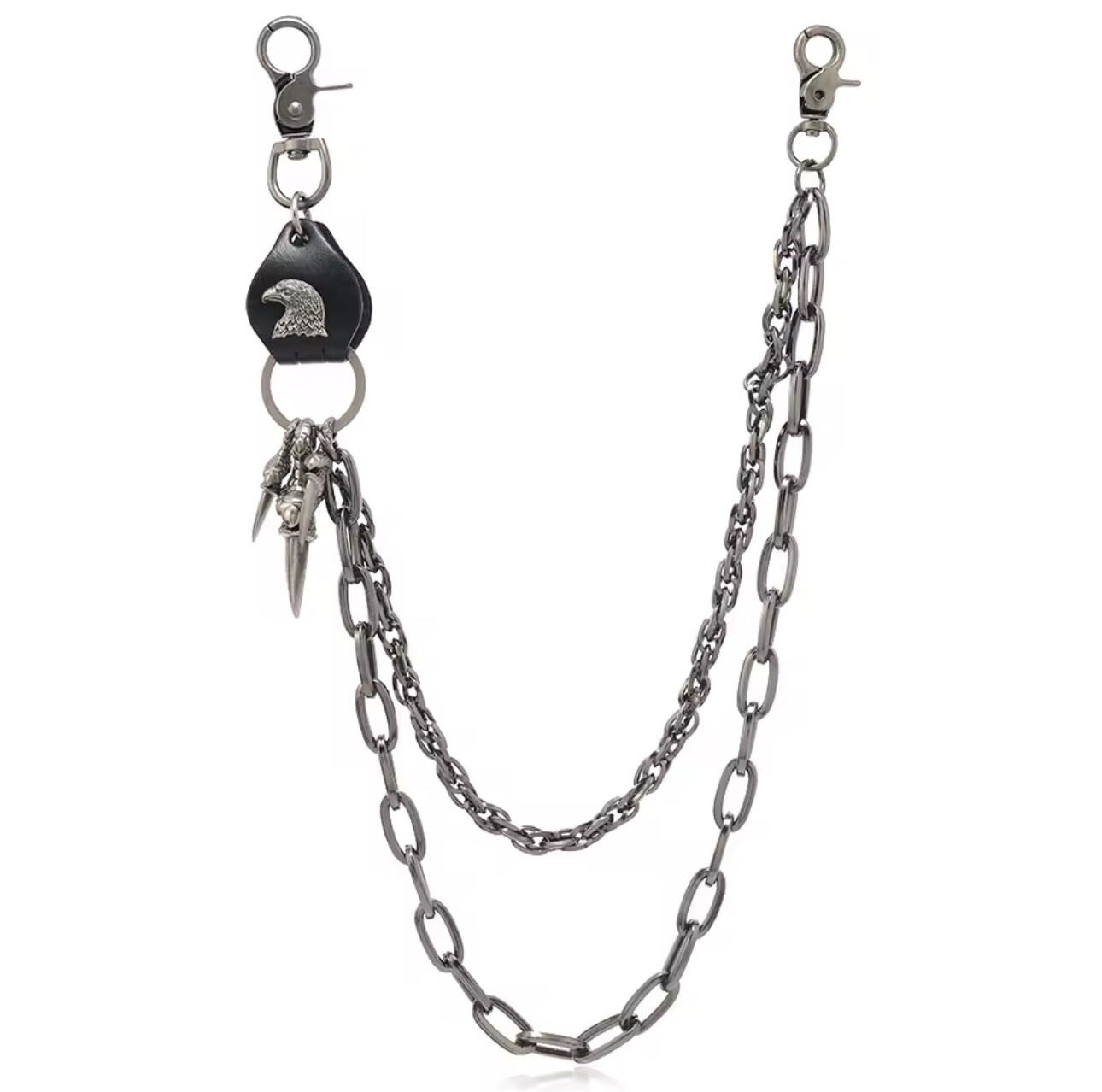 Biker Waist Chain Leather Eagle Claws