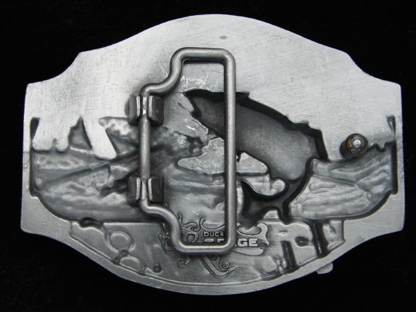 PL13111 REALLY COOL **I&rsquo;D RATHER BE FISHING** (TROUT FISH) BELT BUCKLE