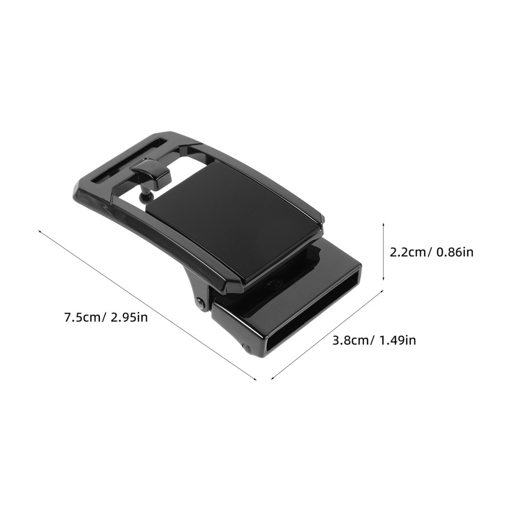 Durable Black Alloy Belt Buckle Replacement for Crafts Unisex Metal Buckle