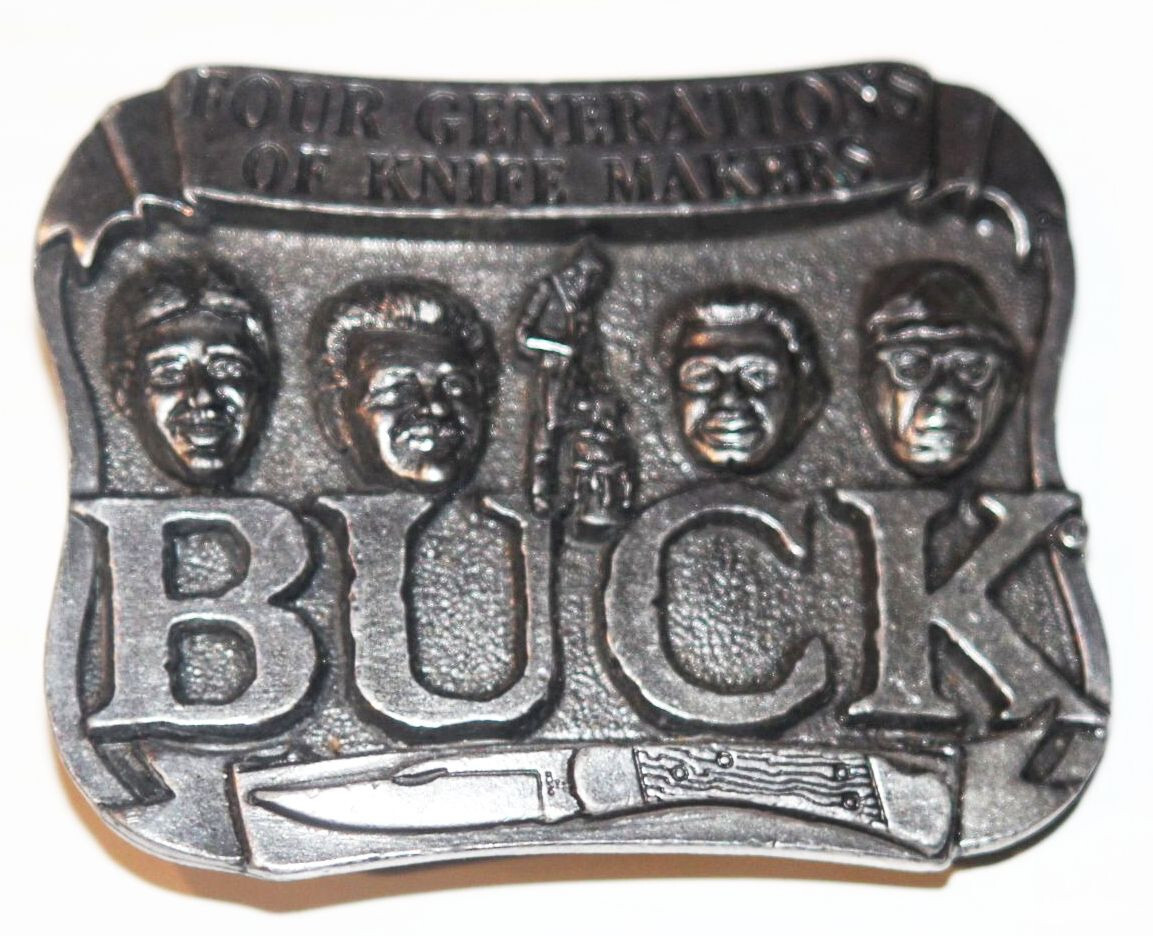 Vintage Buck Knife Belt Buckle – Four Generations of Knife Makers Smoky Mountain