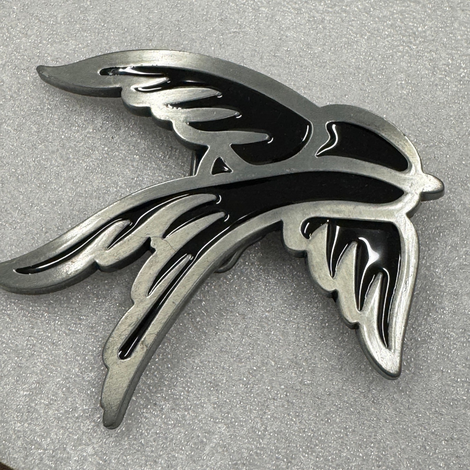Black Bird Belt Buckle Swallow Flying Wings Metal Western Cowboy Biker