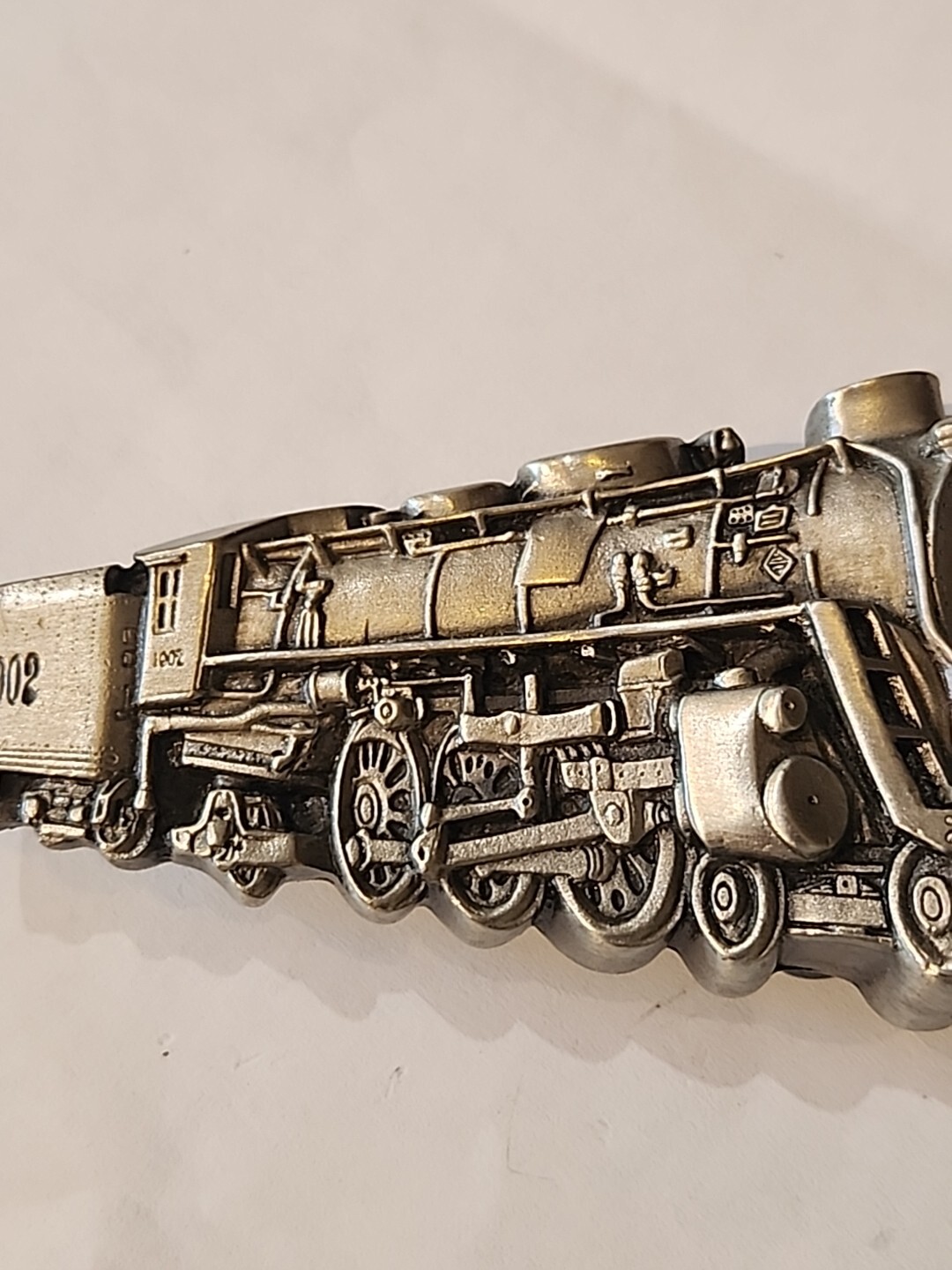VTG Bergamot Brass Works Locomotive Coal Cart Belt Buckle 1970s 1978 Train