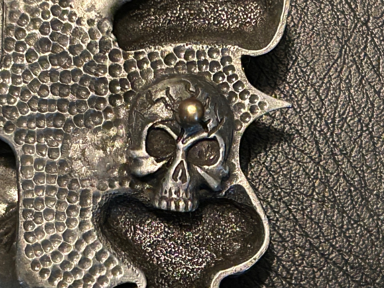2002 LUCKY-13 APPAREL LIGHTER BELT BUCKLE, pewter, nice