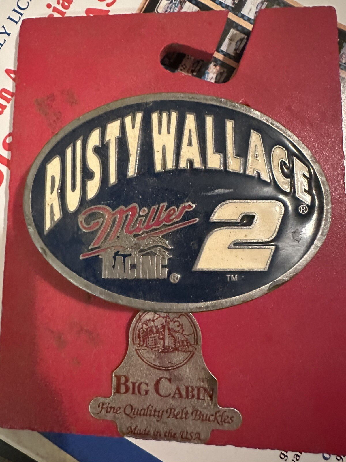 Rusty Wallace Miller Racing 2 NASCAR Belt Buckle Special Edition #4004