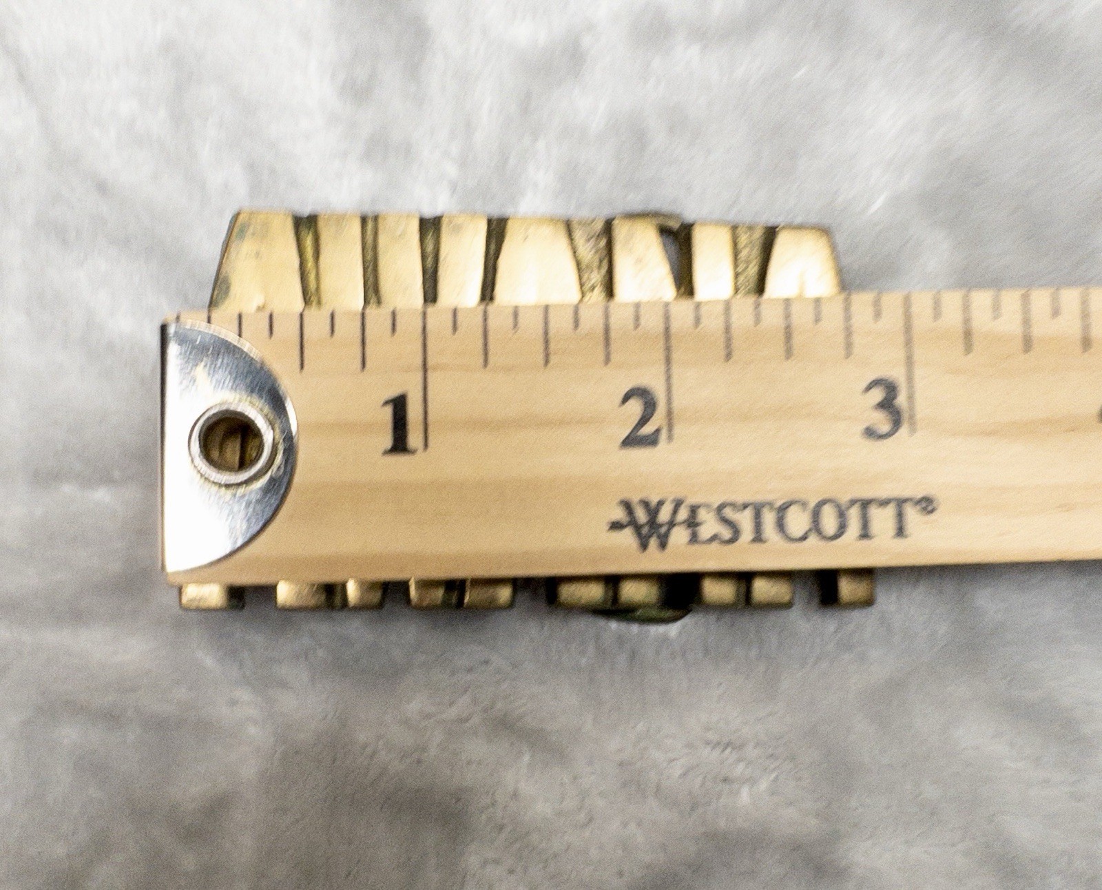 Solid Brass Gold AWANA Western Utility Belt Buckle for Men 2.75”x1.75” Fits 1.75