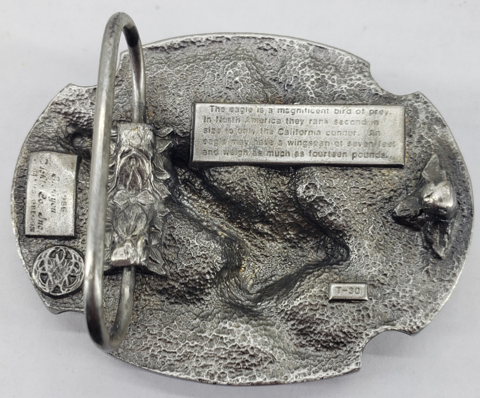 Vintage Eagle Men&rsquo;s Belt Buckle, Siskiyou Buckle Company [kw378]