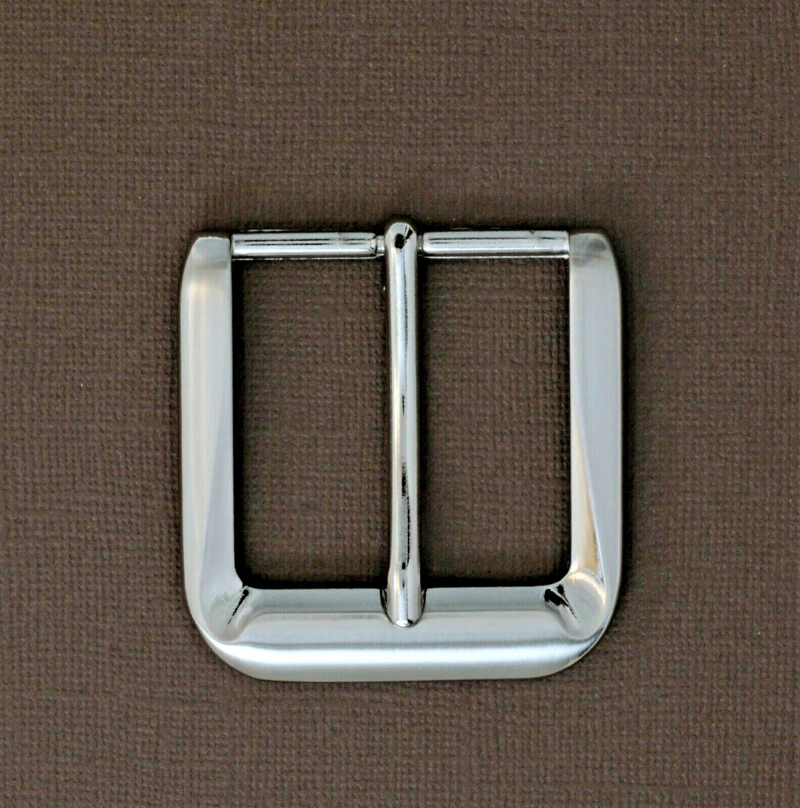 New man/woman 1 1/2&Prime;solid pin buckle(#70) brushed nickel finish casual jean USA