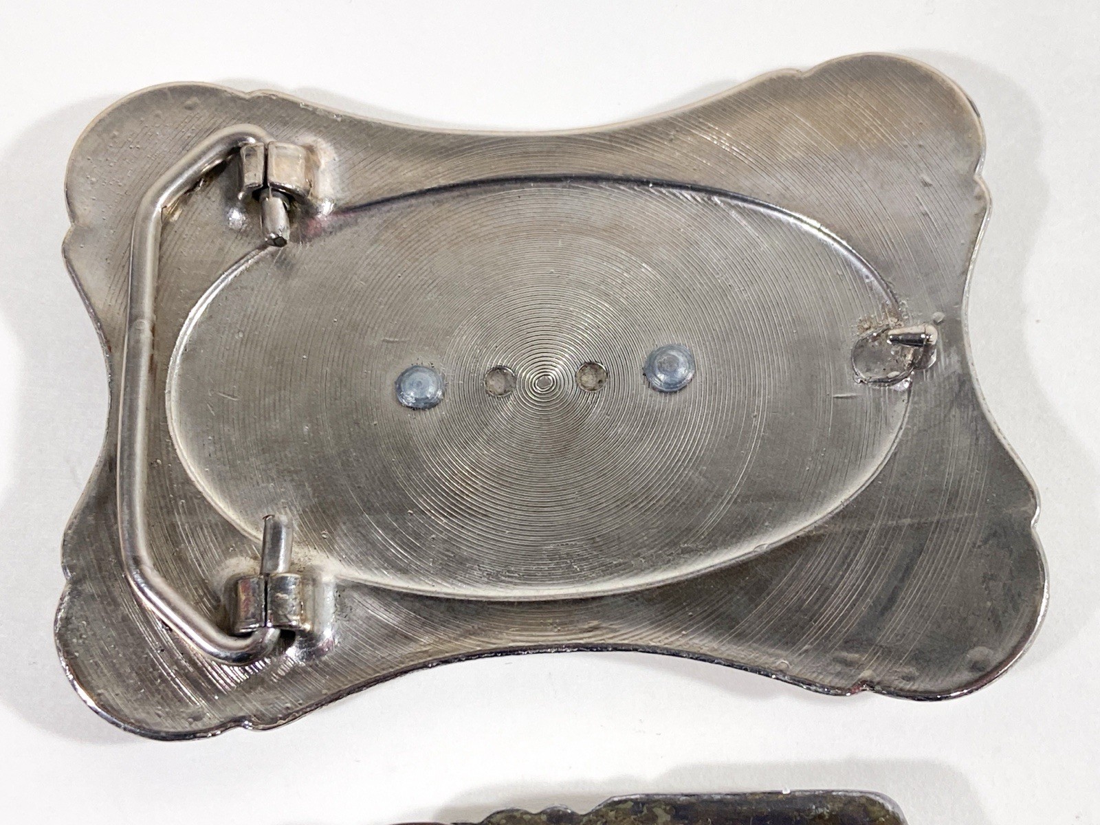 Set Of 3 Semi Truck Buckles Metal 3.5”-4”, w/ J&J Truck Stop Lighter