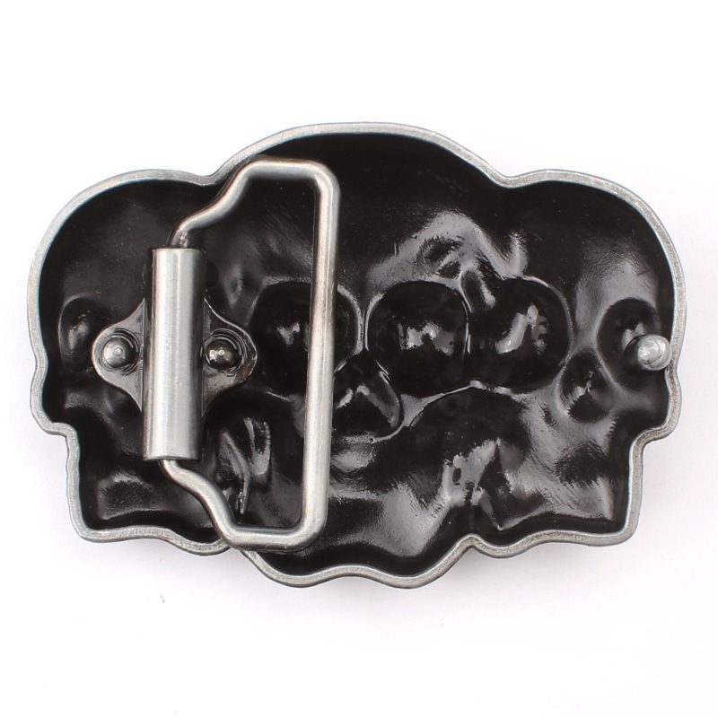 Skull Belt Buckle Western Cowboy Native American Motorcyclist (SK-15)