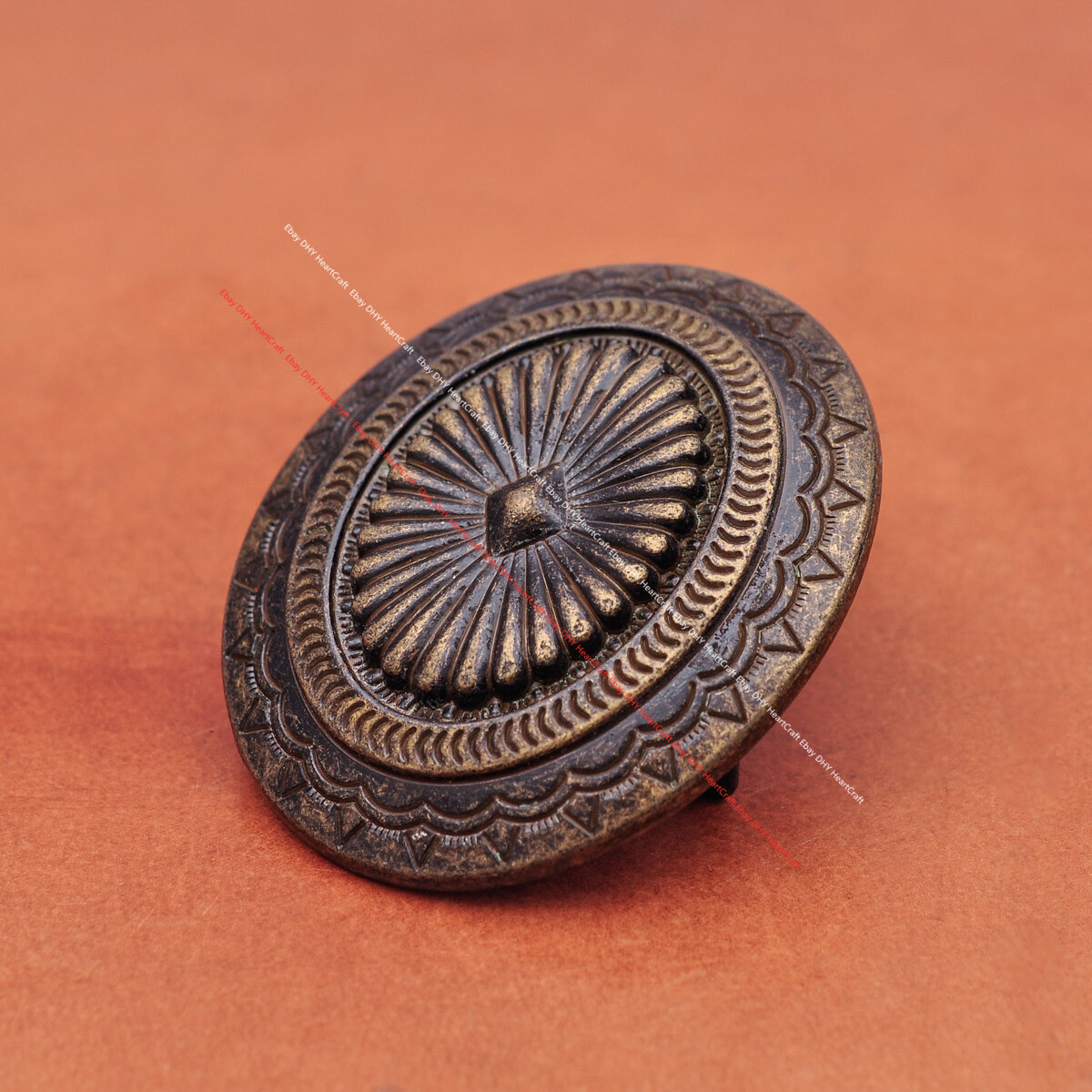Retro Brass Western Indian Art Flower Cowboy Leather Belt Buckle Fit 40mm Belt