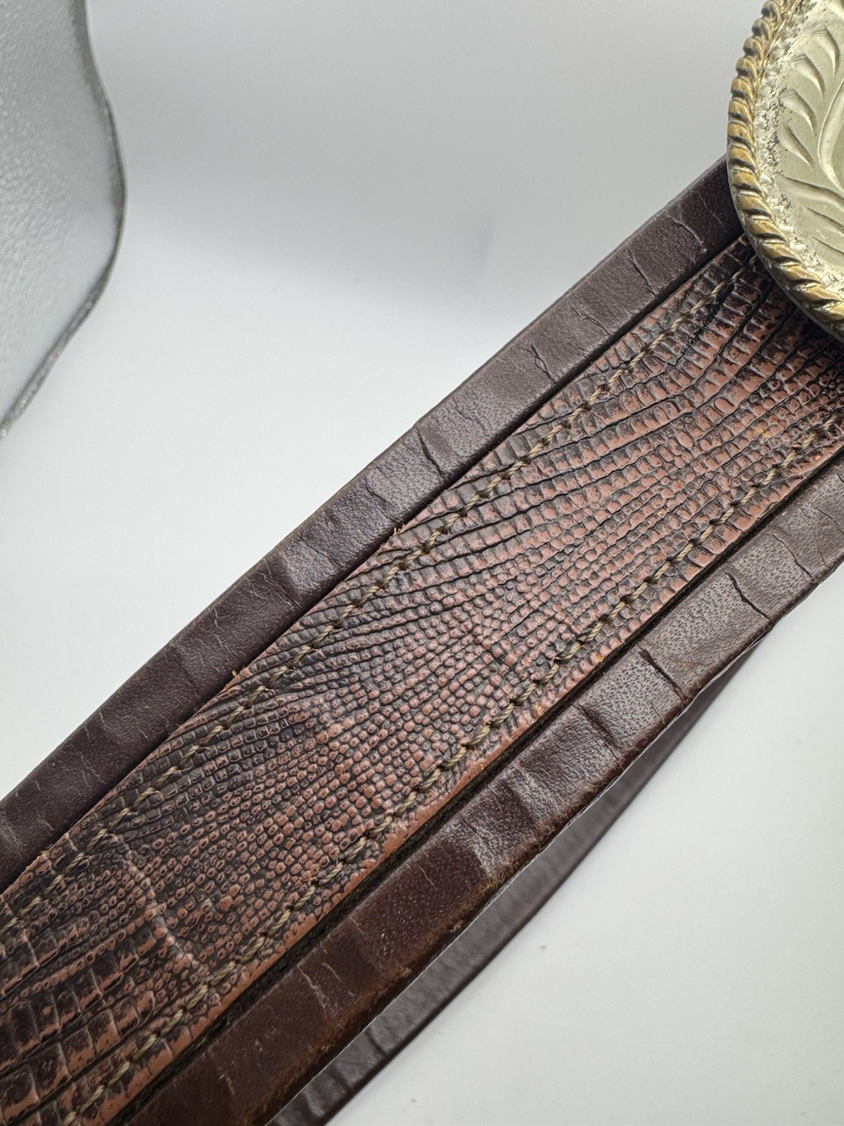 Vintage Silversmith Collection Western Belt Initial “G” Cowboy Size 33 Handmade