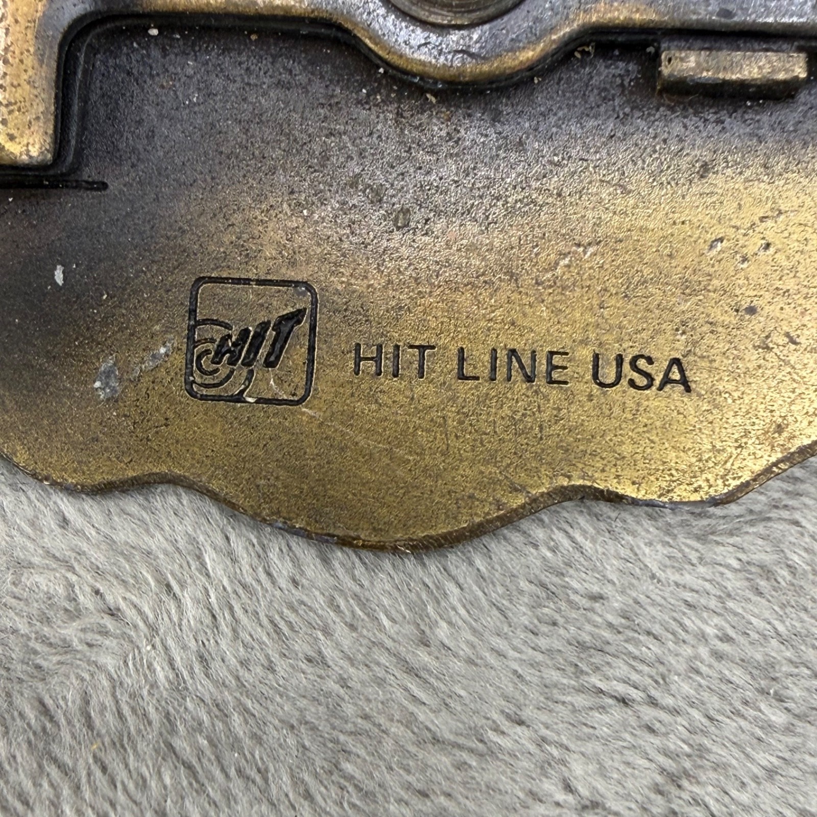 Vintage Hit Mid-State Roof Deck Co. Line USA Belt Buckle