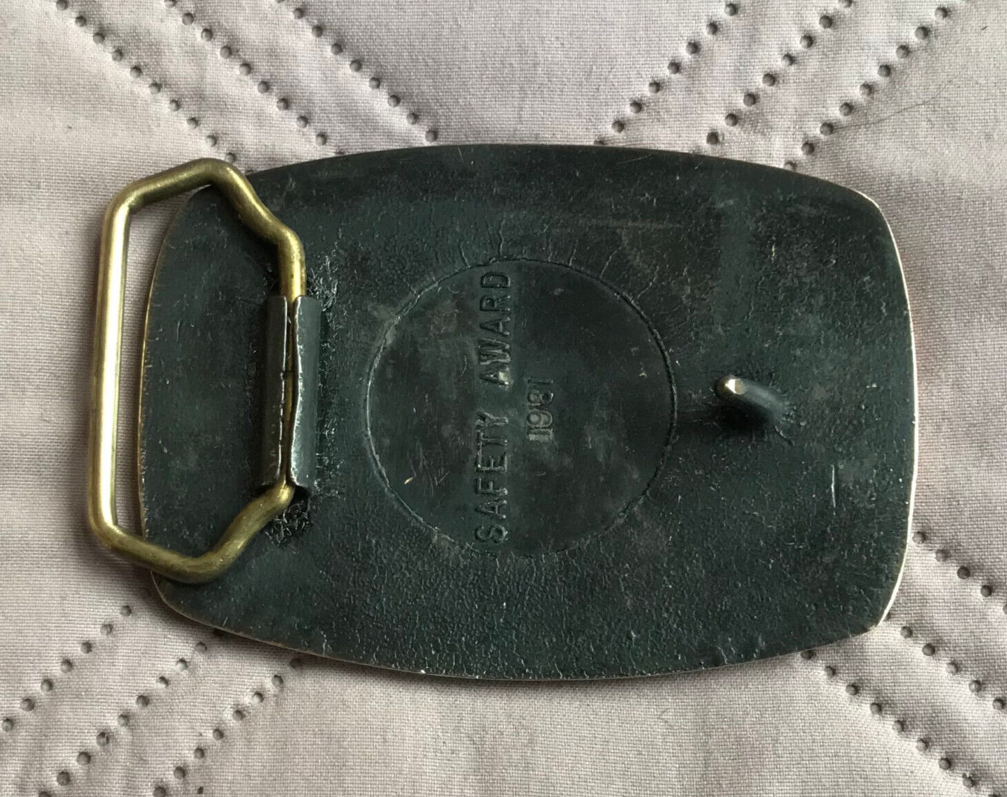 Kaiser Steel Napa Brass Beltbuckle Vintage 1981
