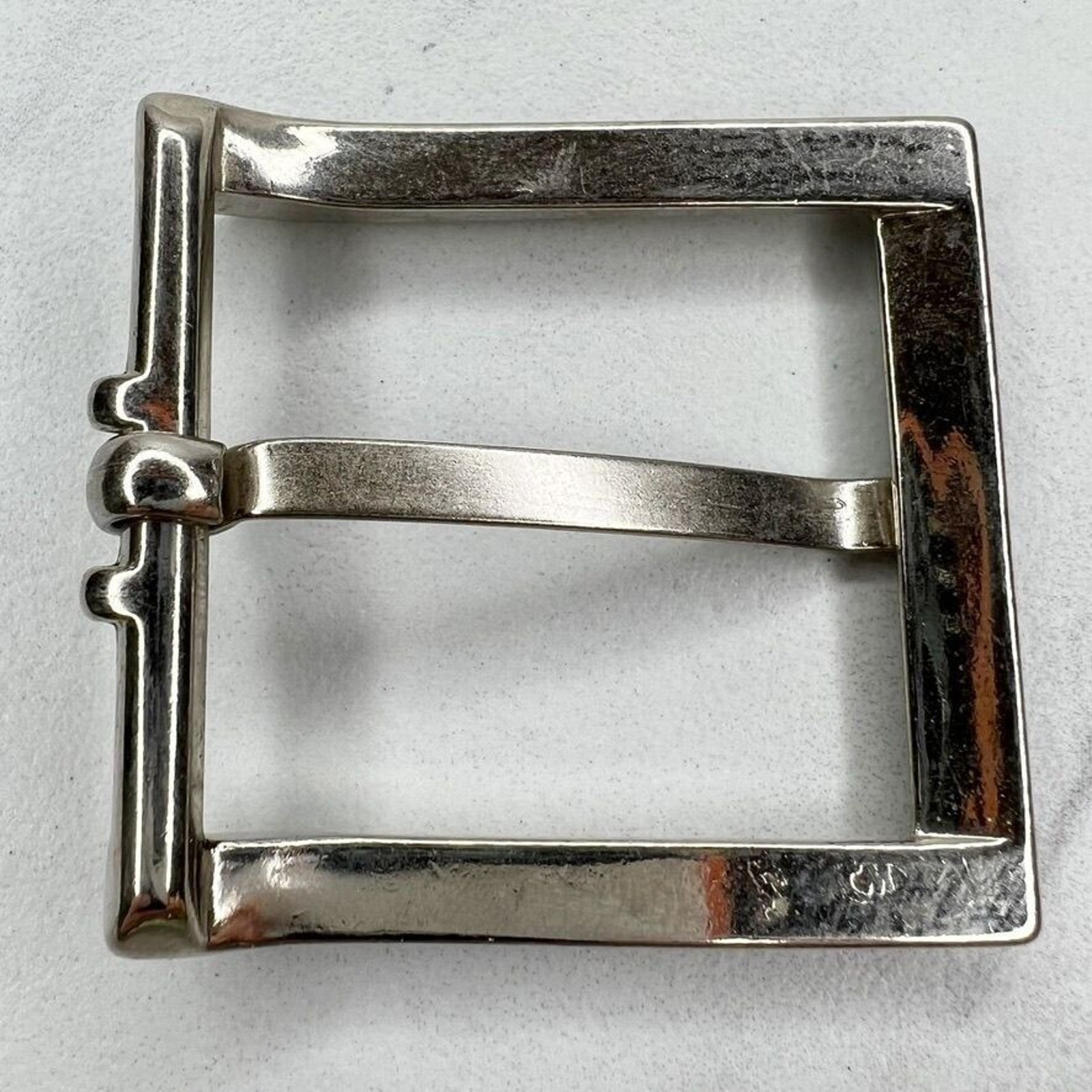 Silver Tone Simple Basic Belt Buckle