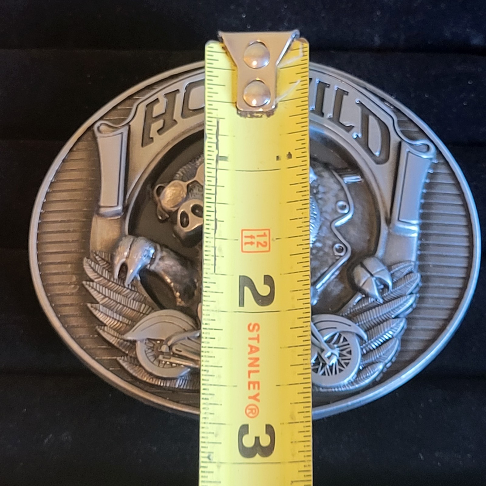Hog Wild 3D Belt Buckle Metal Finish Biker Motorcycle Western Hog Pig
